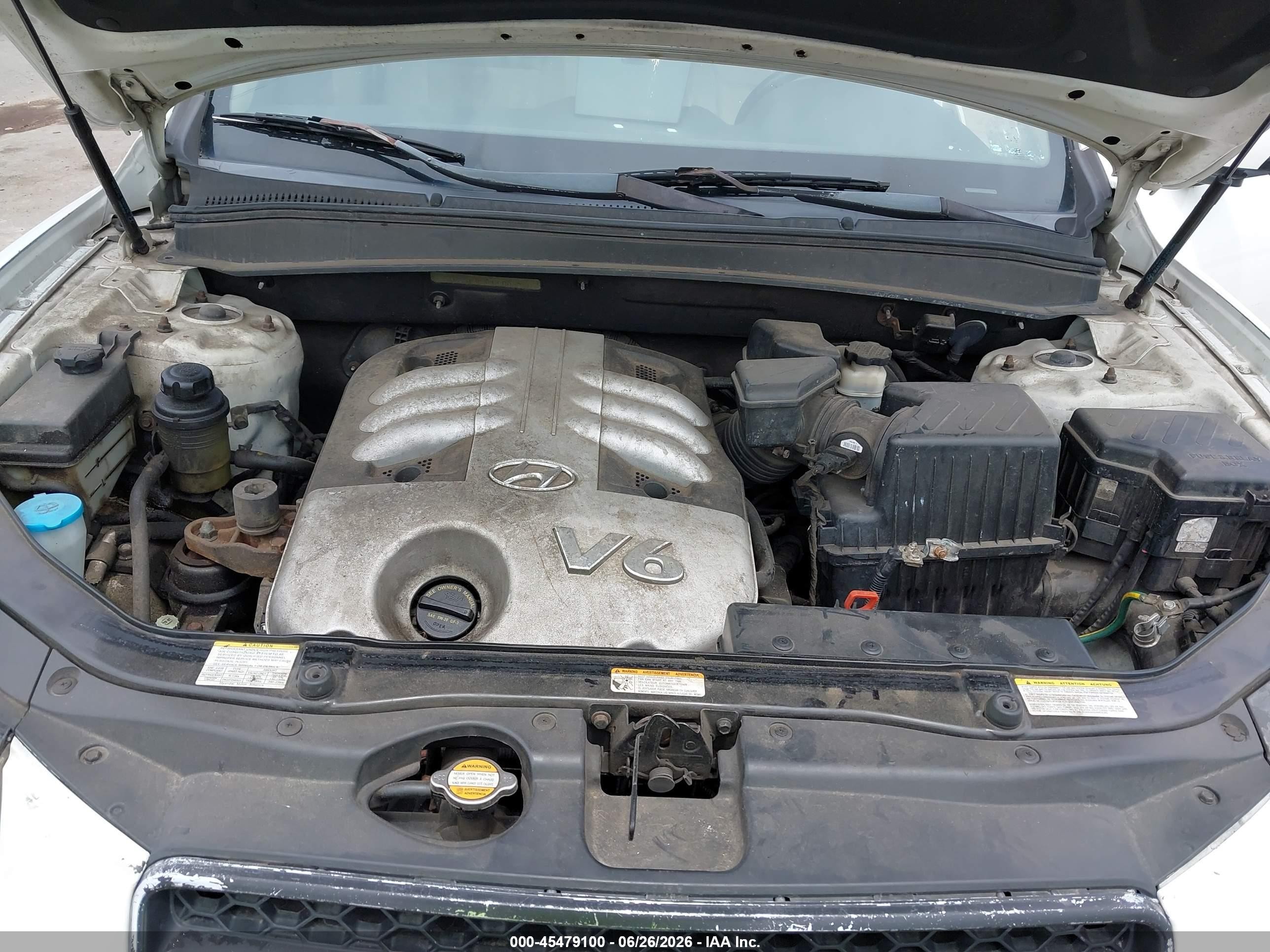 2007 Hyundai Santa Fe Limited/se Белый vin: 5NMSH13E37H088521