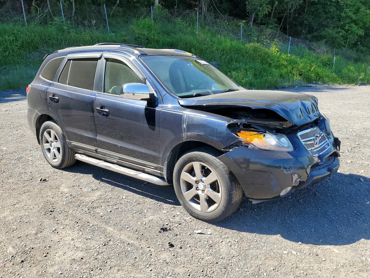2007 Hyundai Santa Fe Se Black vin: 5NMSH13E37H093380