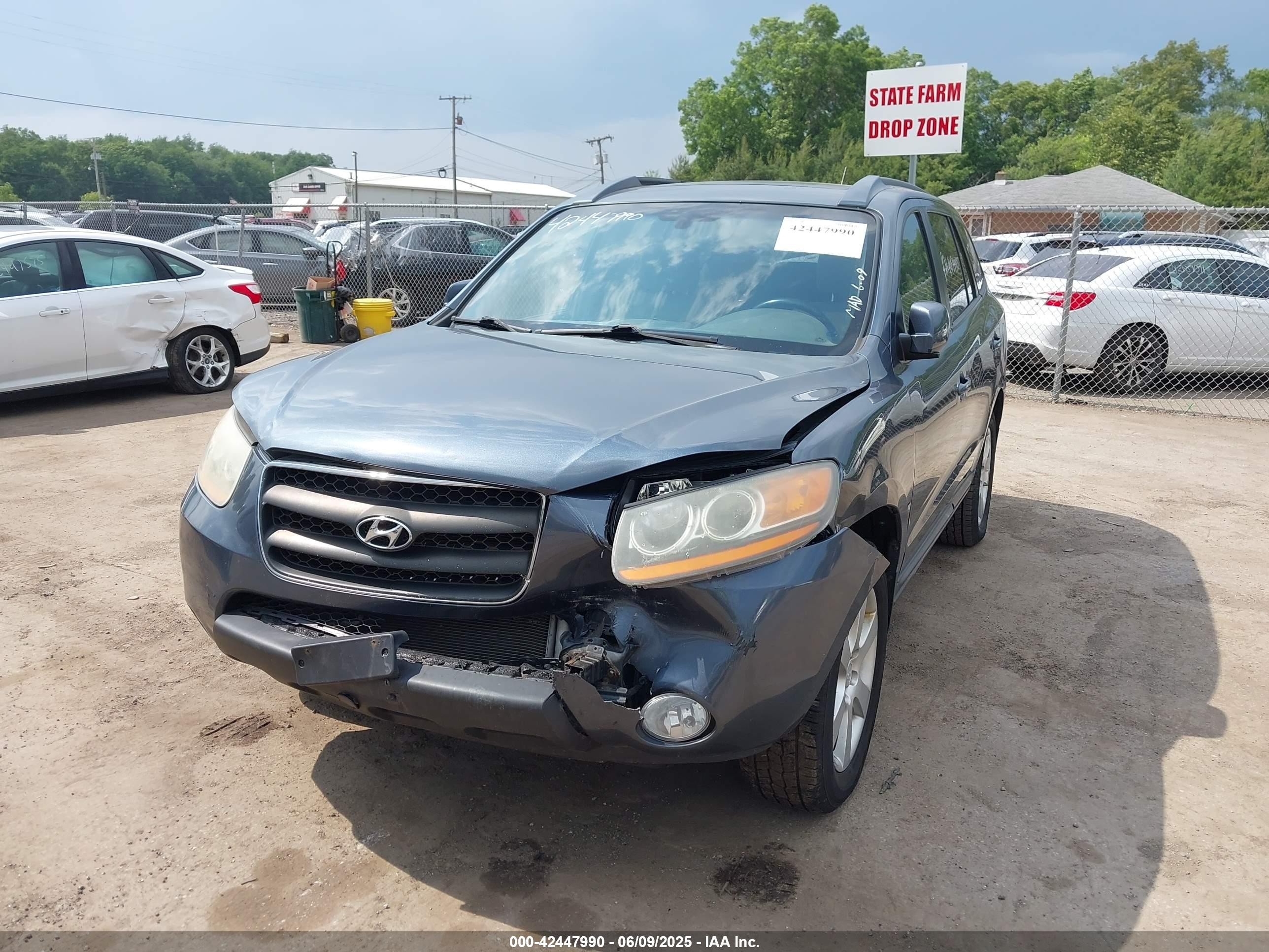 2008 Hyundai Santa Fe Limited/se Gray vin: 5NMSH13E38H133247