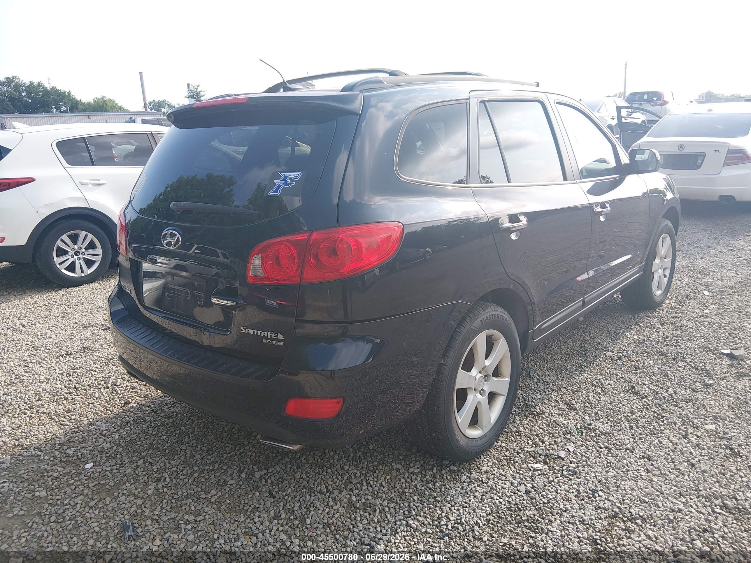 2008 Hyundai Santa Fe Limited/se Blue vin: 5NMSH13E38H139680