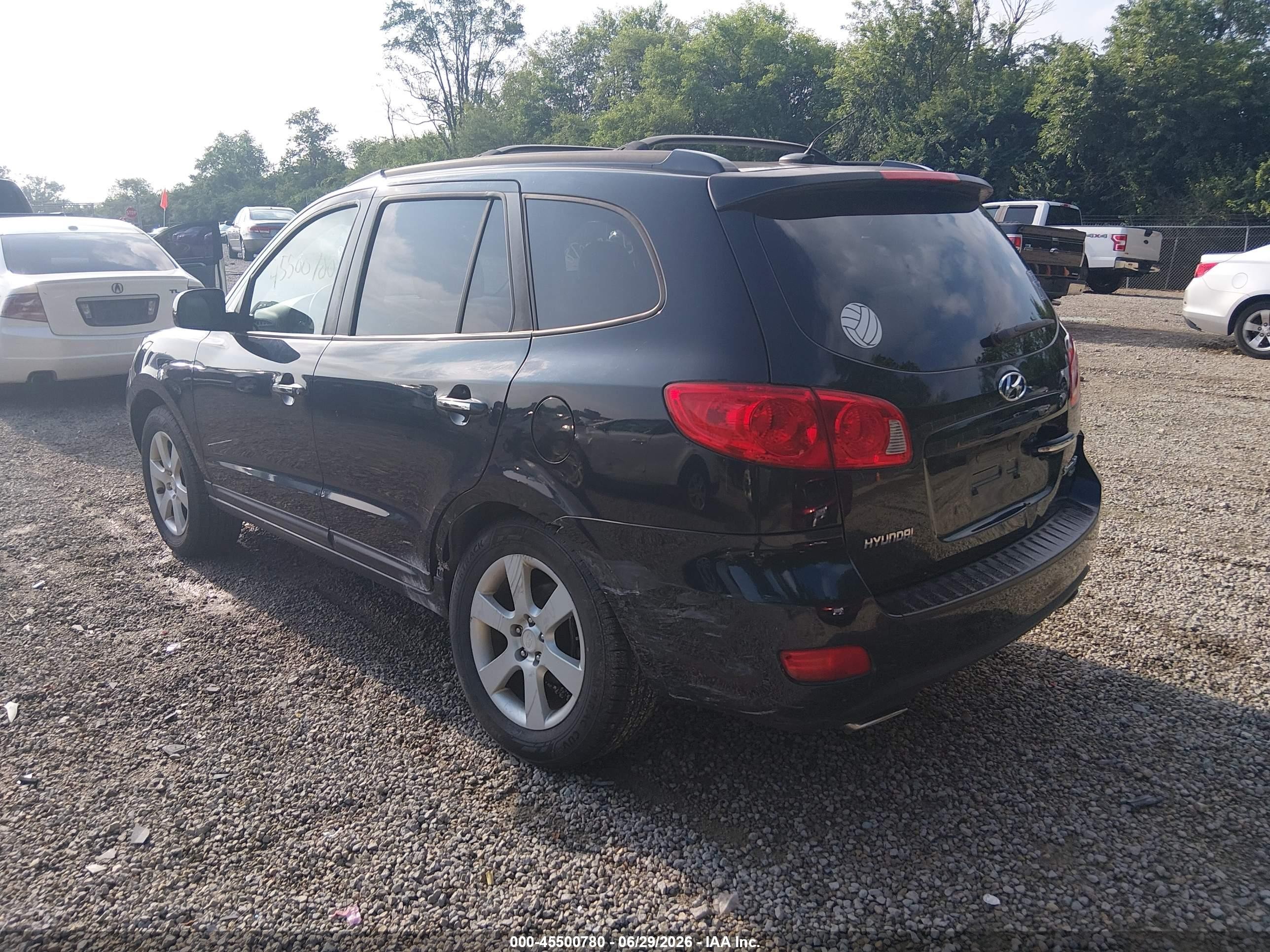 2008 Hyundai Santa Fe Limited/se Blue vin: 5NMSH13E38H139680