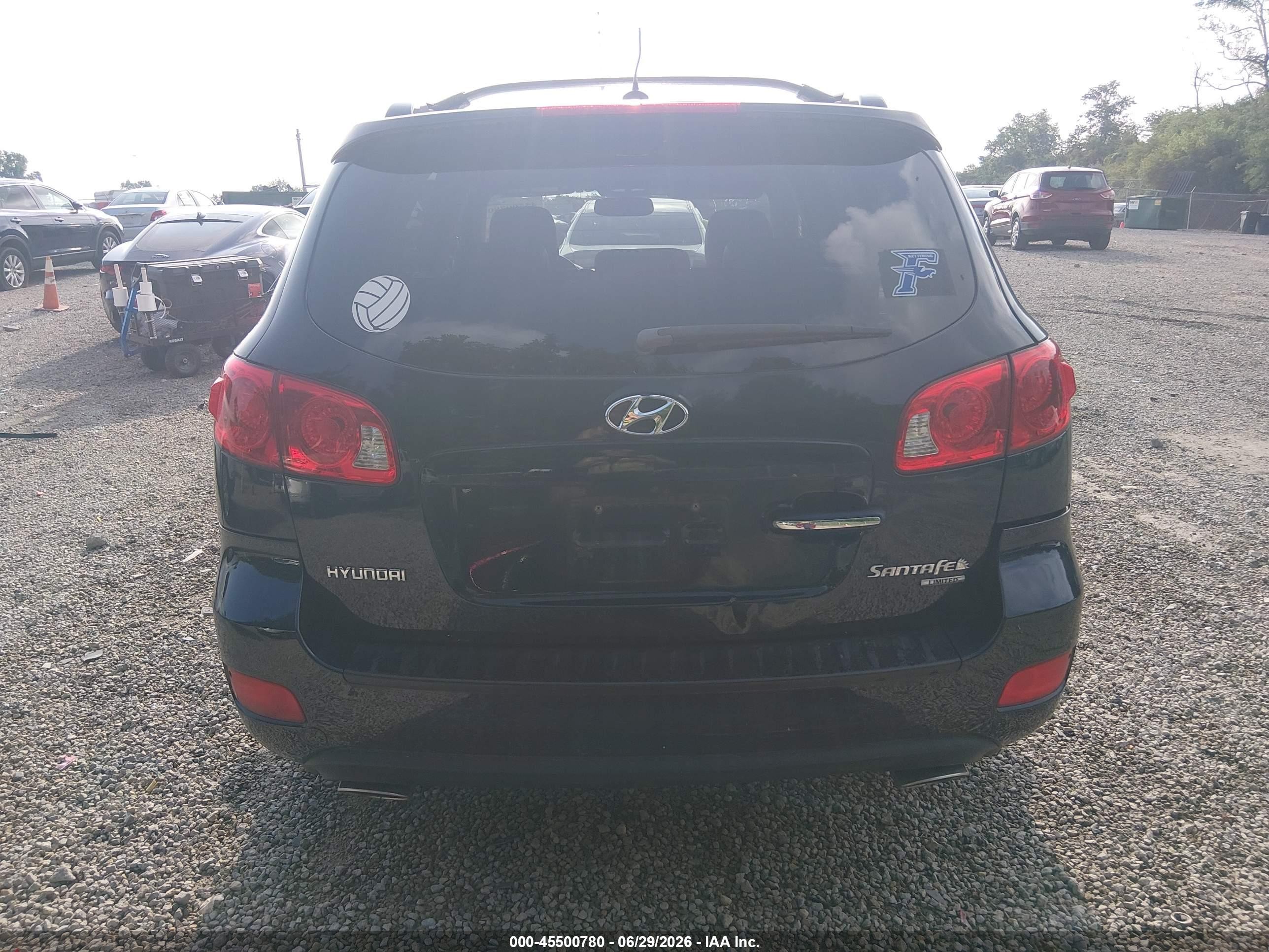 2008 Hyundai Santa Fe Limited/se Blue vin: 5NMSH13E38H139680