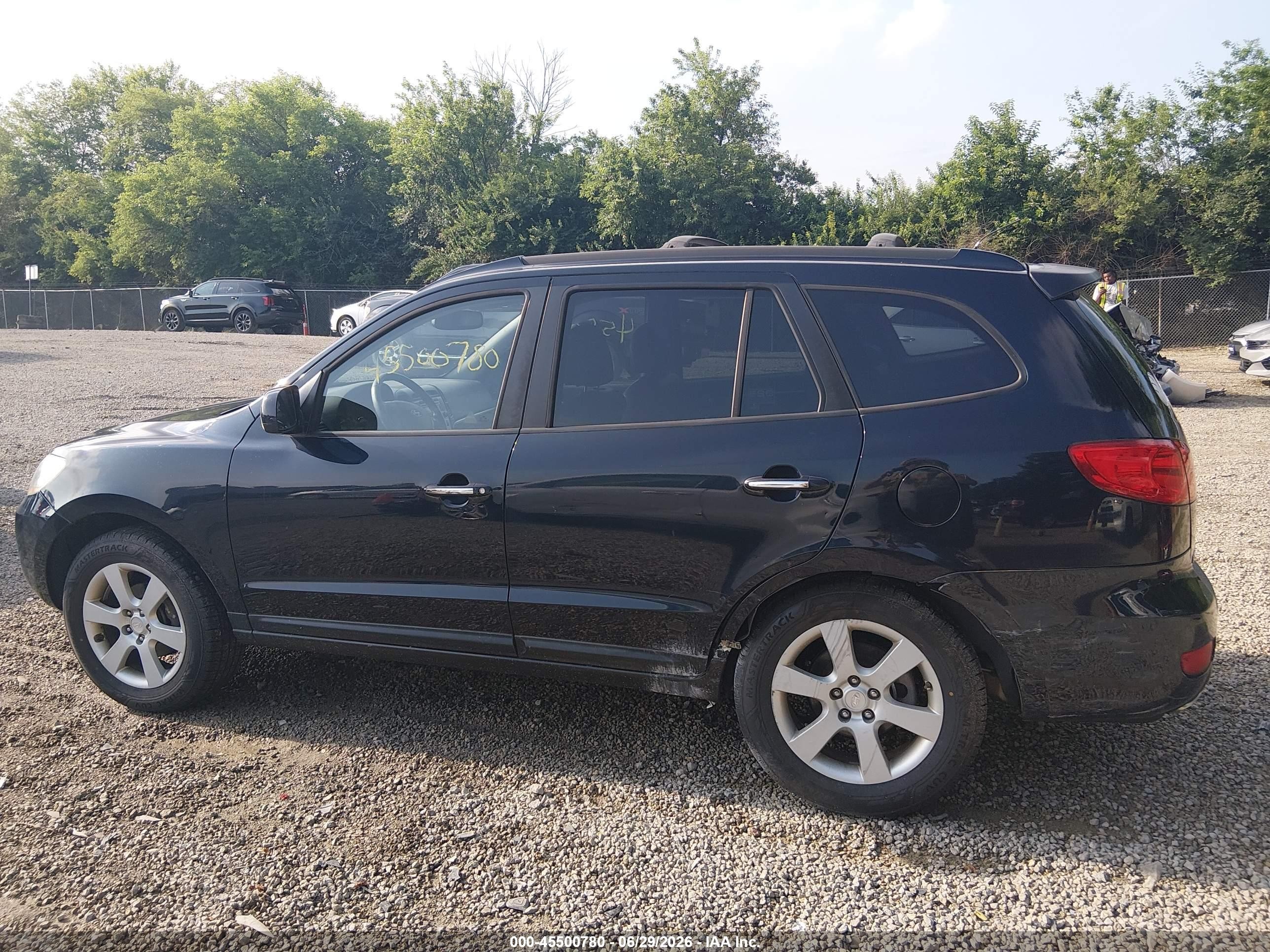 2008 Hyundai Santa Fe Limited/se Blue vin: 5NMSH13E38H139680
