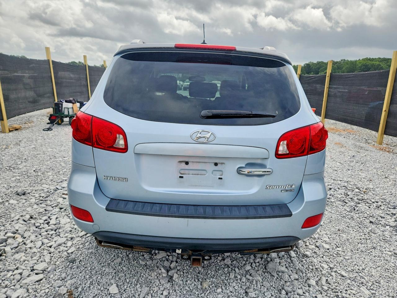 2008 Hyundai Santa Fe Se Blue vin: 5NMSH13E38H149142