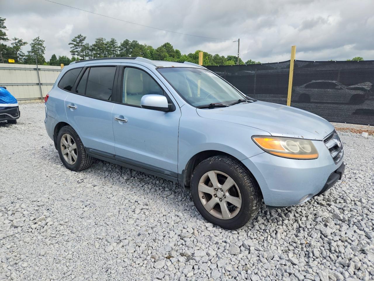 2008 Hyundai Santa Fe Se Blue vin: 5NMSH13E38H149142