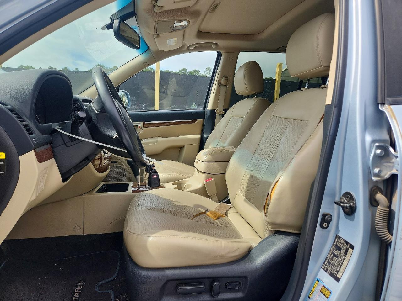 2008 Hyundai Santa Fe Se Blue vin: 5NMSH13E38H149142