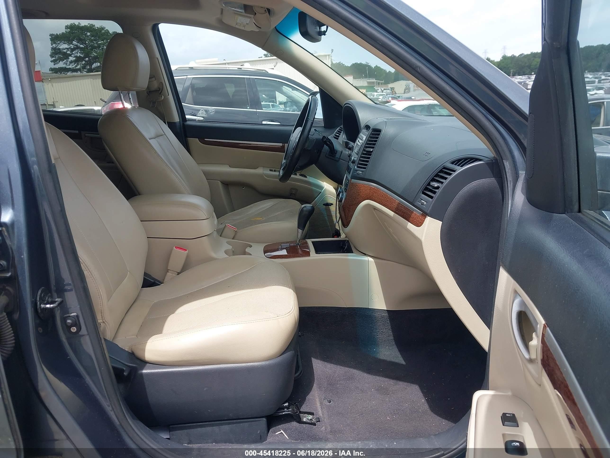2008 Hyundai Santa Fe Limited/se Blue vin: 5NMSH13E38H155958