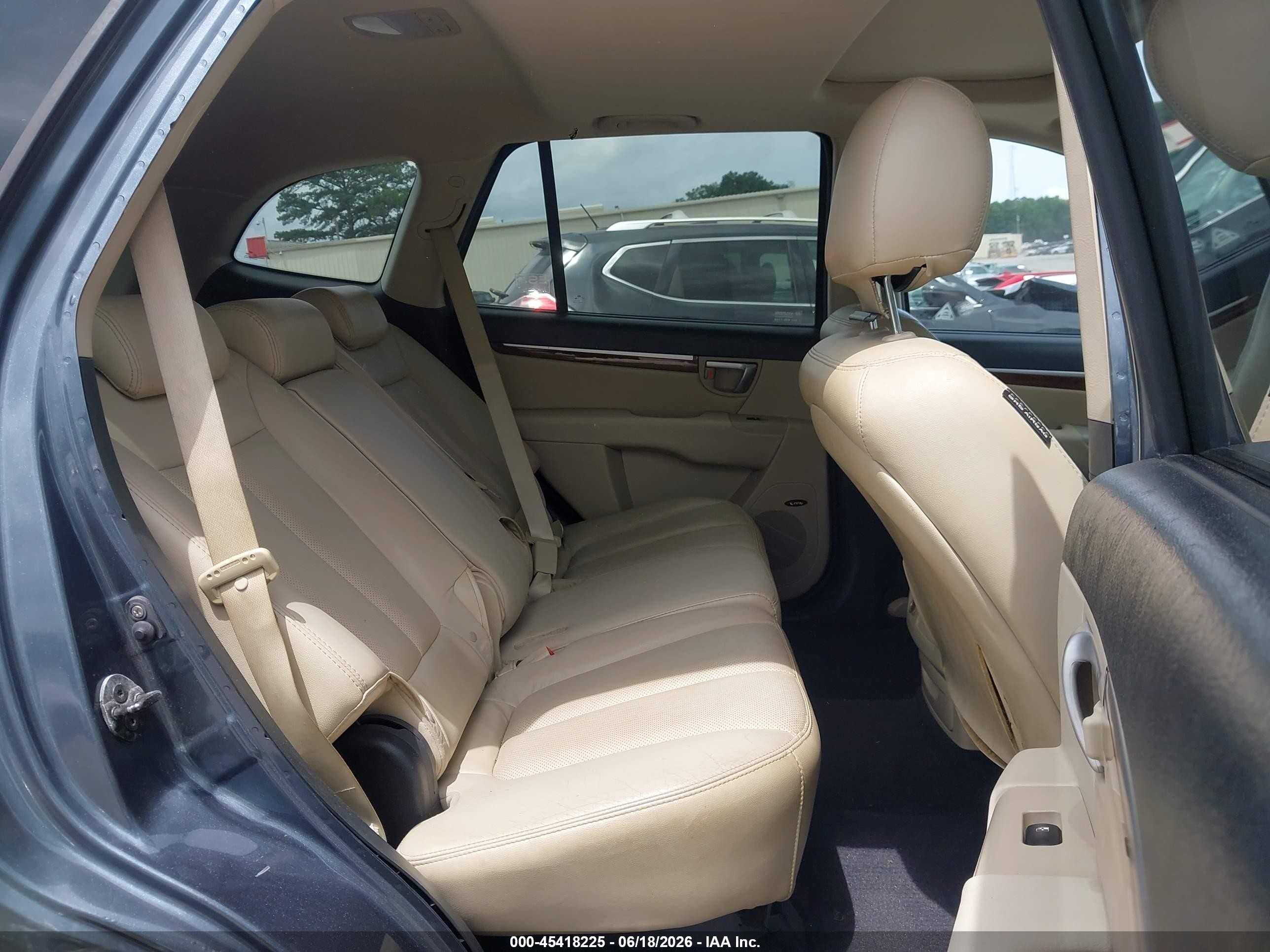 2008 Hyundai Santa Fe Limited/se Blue vin: 5NMSH13E38H155958