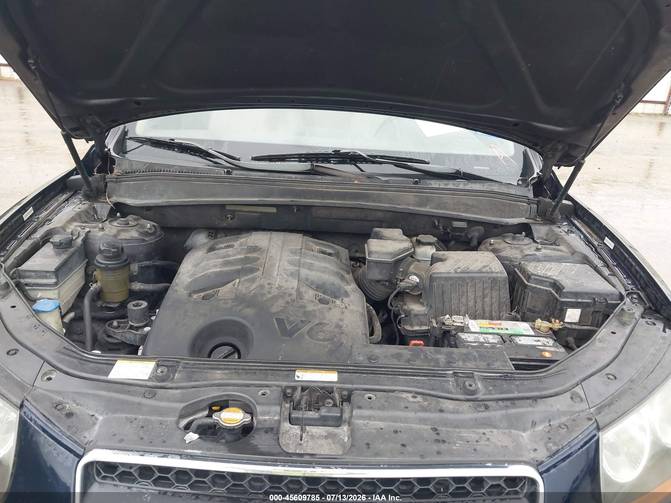2008 Hyundai Santa Fe Limited/se Dark Blue vin: 5NMSH13E38H160013