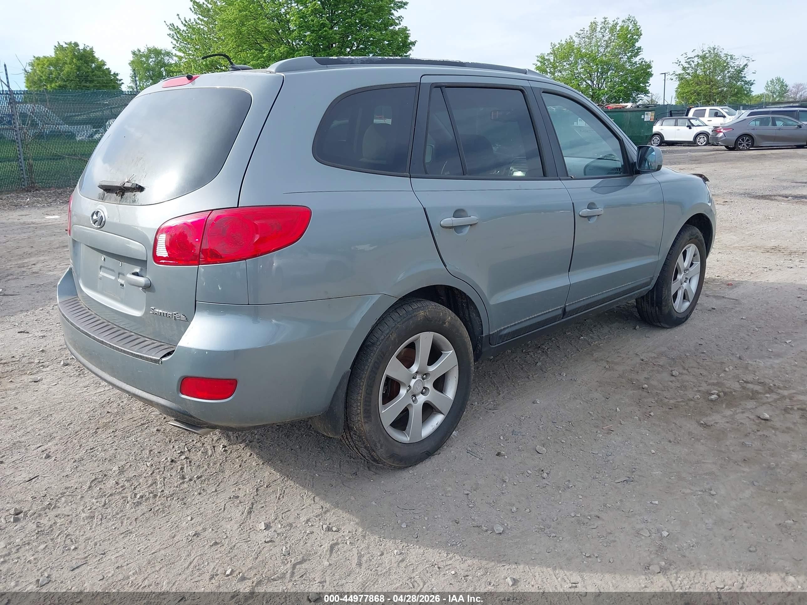 2008 Hyundai Santa Fe Limited/se Light Blue vin: 5NMSH13E38H187793