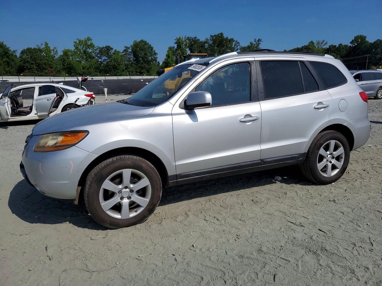 2009 Hyundai Santa Fe Se Silver vin: 5NMSH13E39H230661