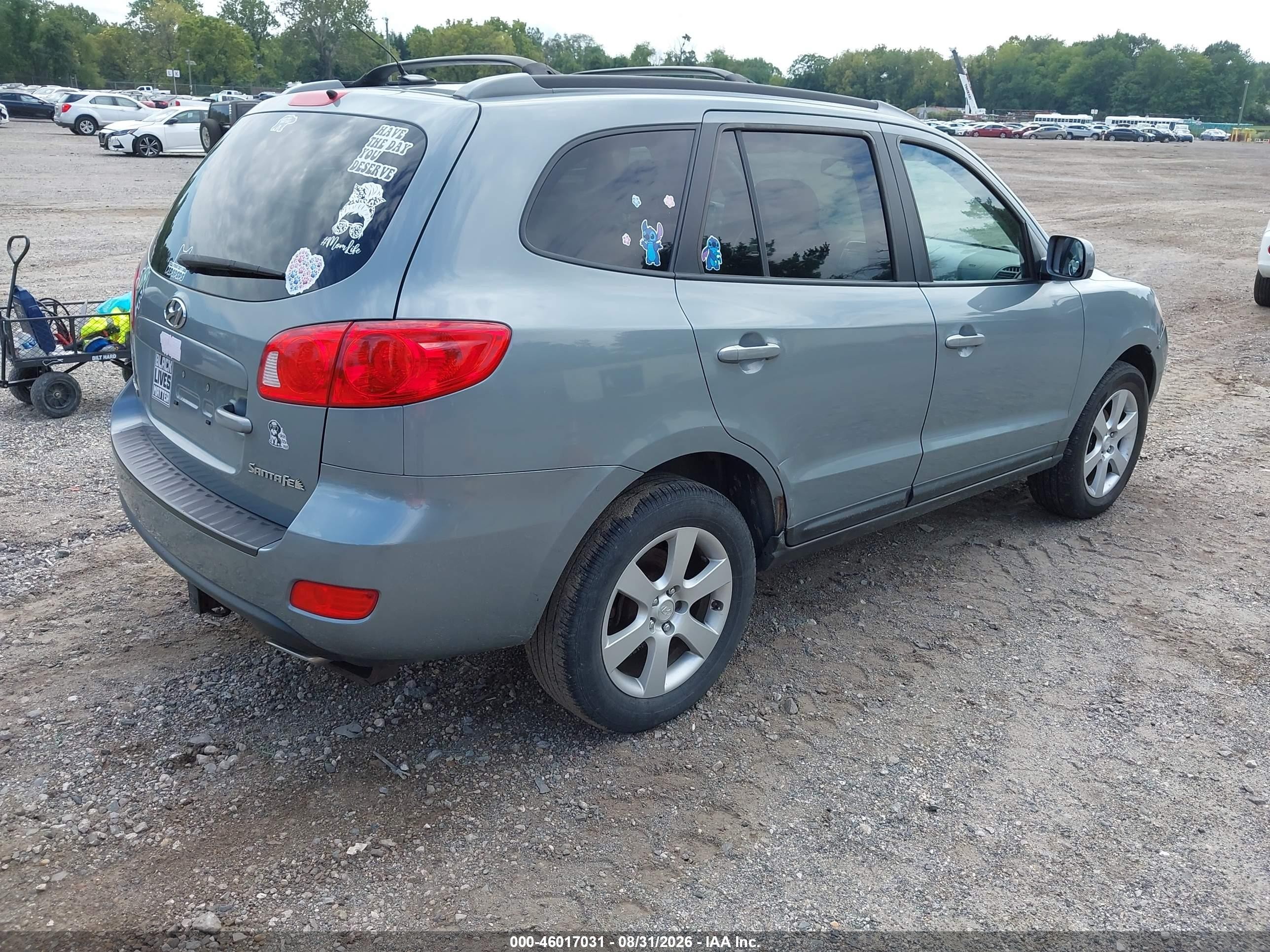 2009 Hyundai Santa Fe Se Gray vin: 5NMSH13E39H236248