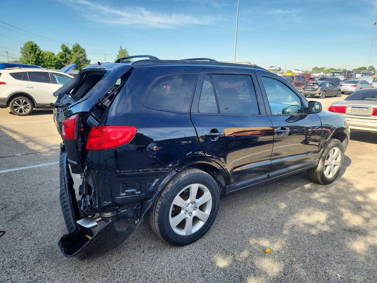 2009 Hyundai Santa Fe Se Black vin: 5NMSH13E39H242387