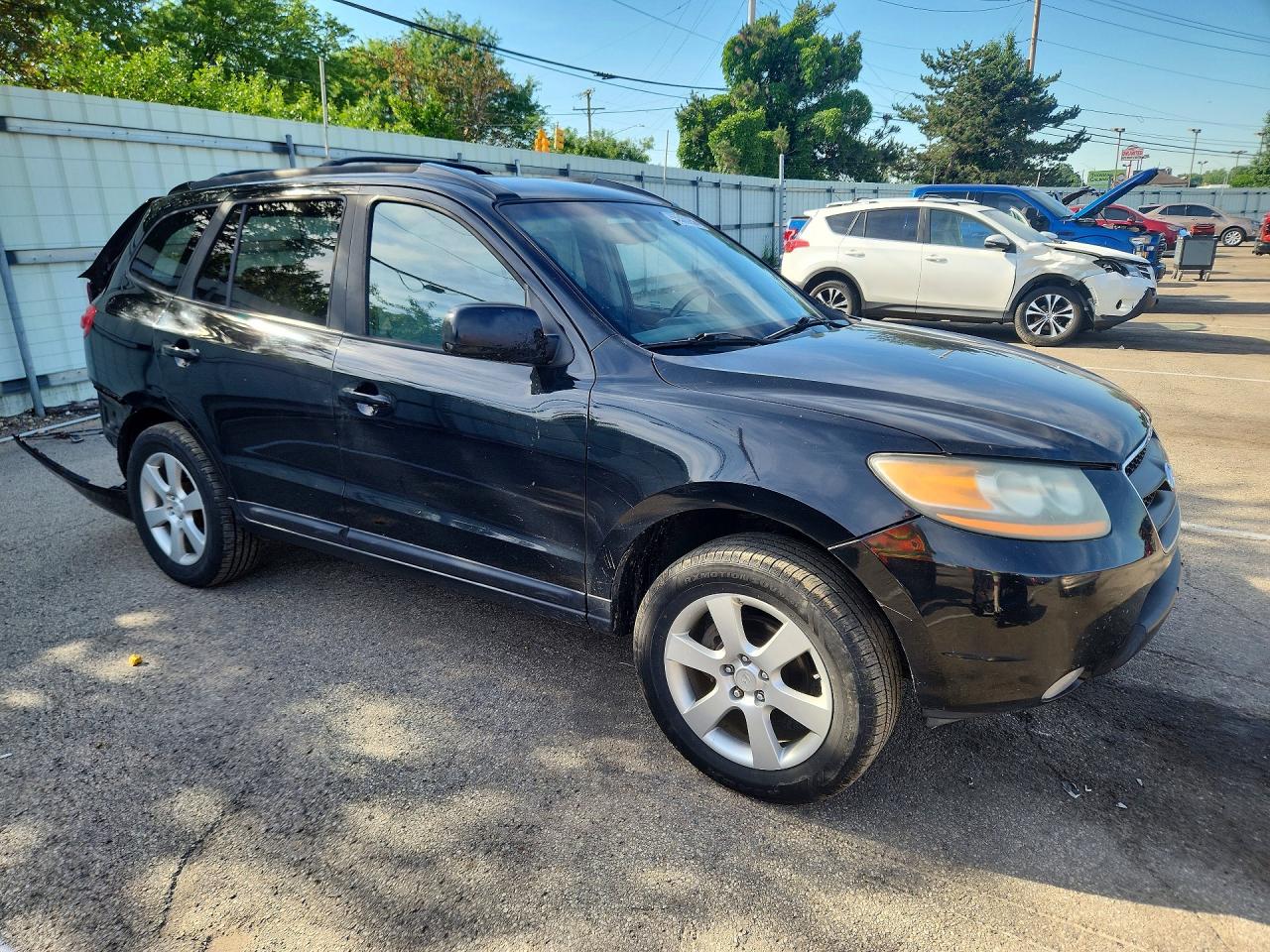 2009 Hyundai Santa Fe Se Black vin: 5NMSH13E39H242387