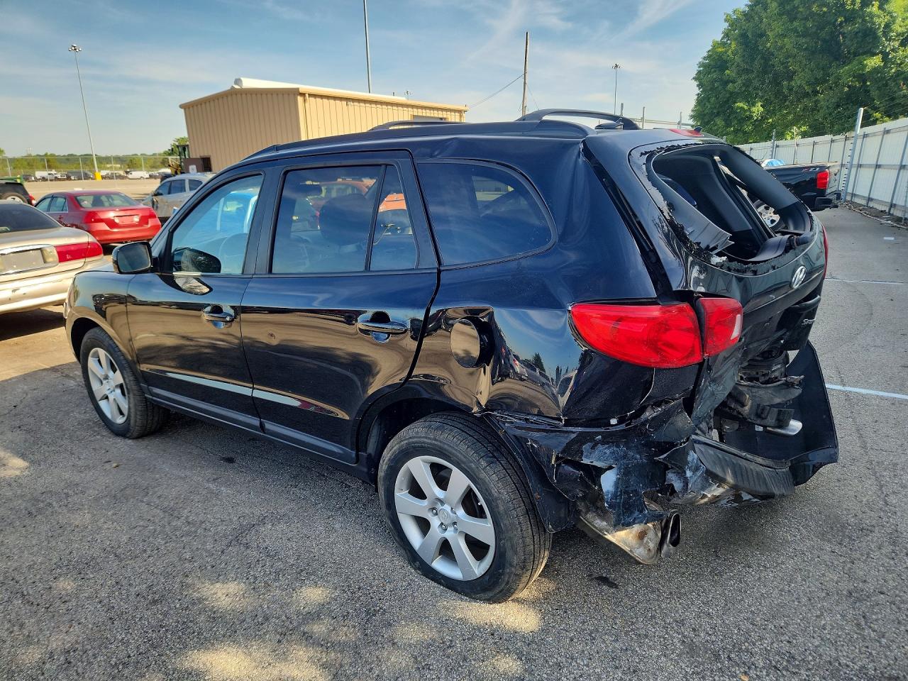 2009 Hyundai Santa Fe Se Black vin: 5NMSH13E39H242387