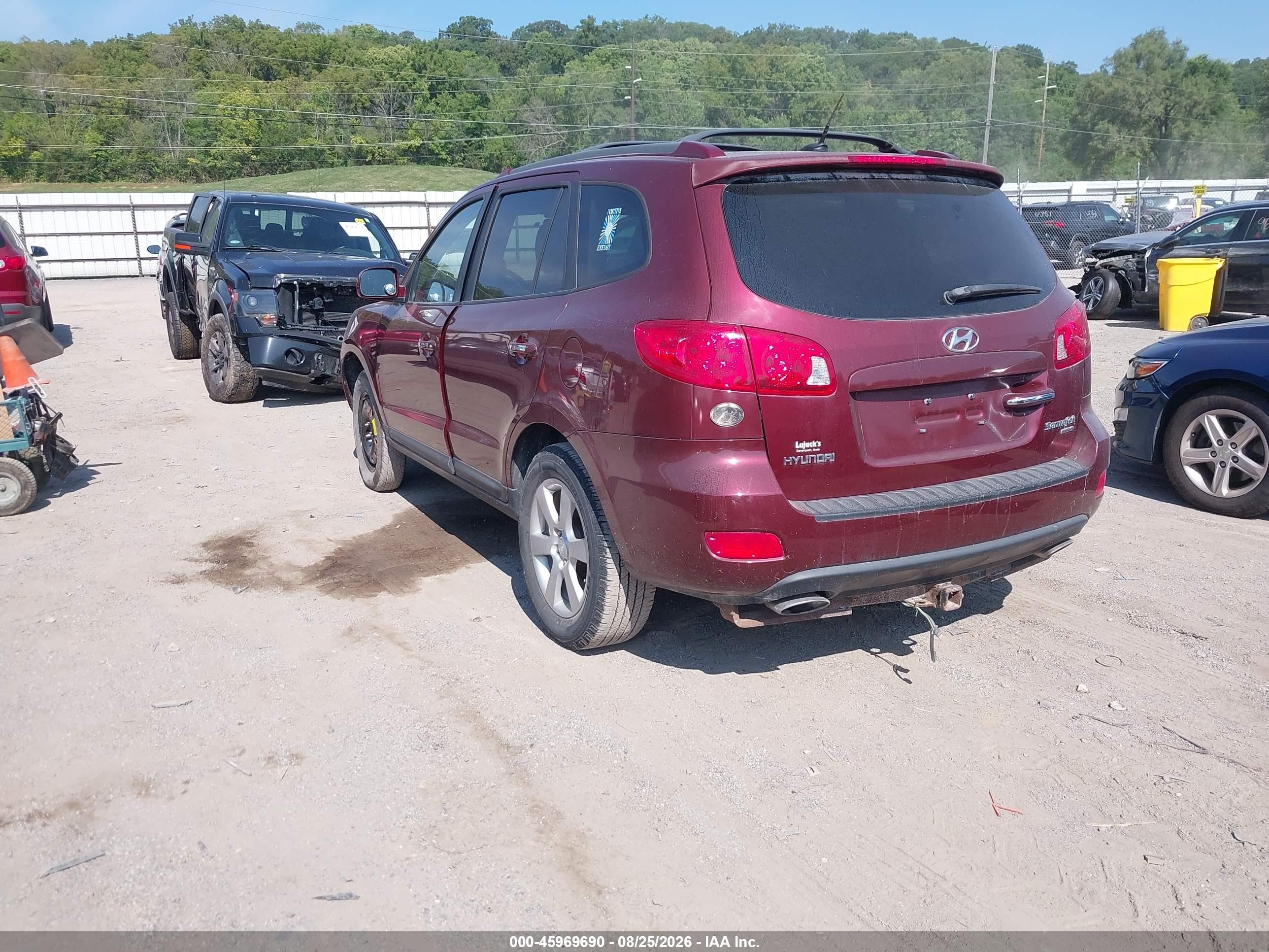 2009 Hyundai Santa Fe Limited Red vin: 5NMSH13E39H287894