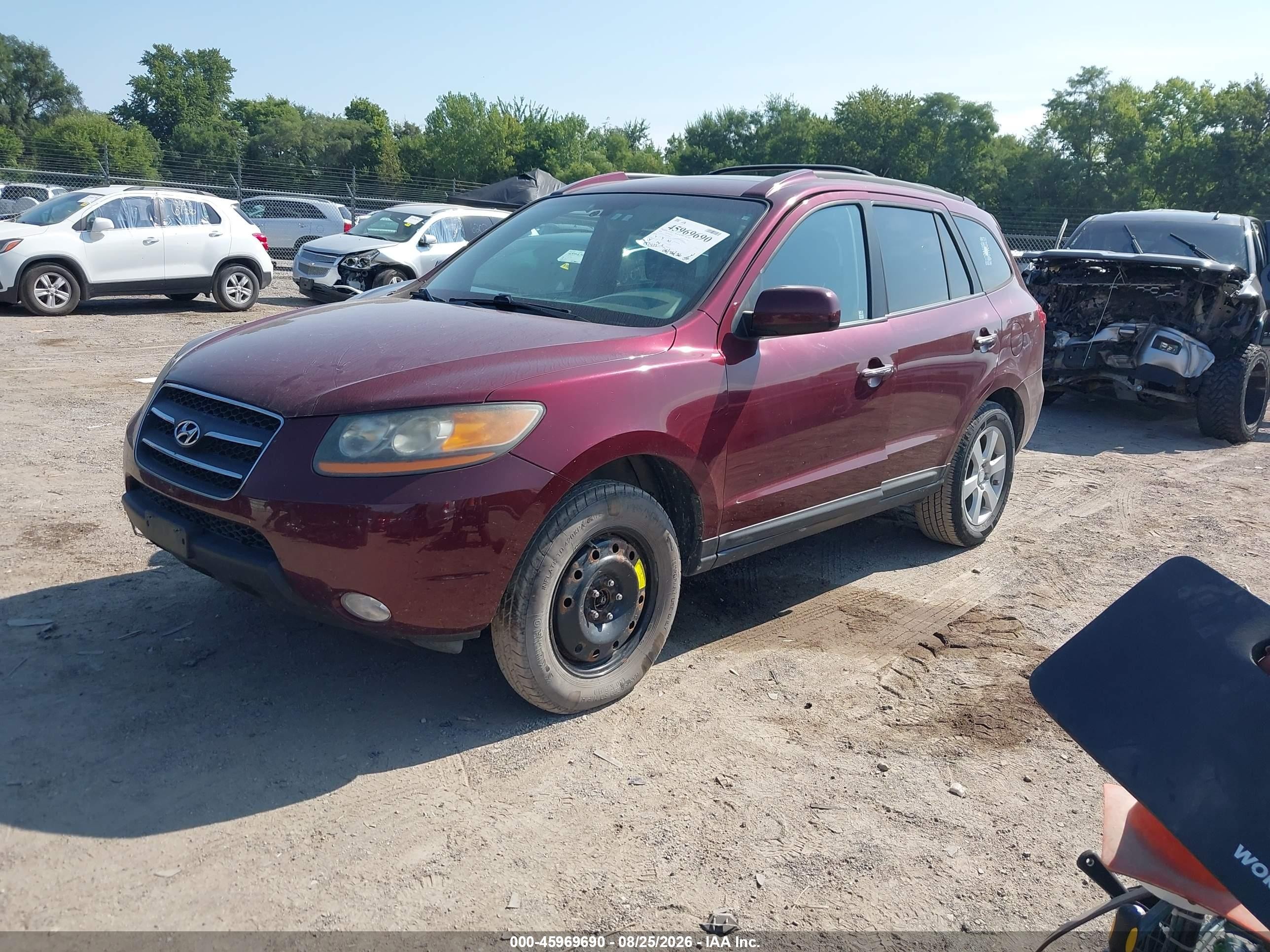 2009 Hyundai Santa Fe Limited Red vin: 5NMSH13E39H287894