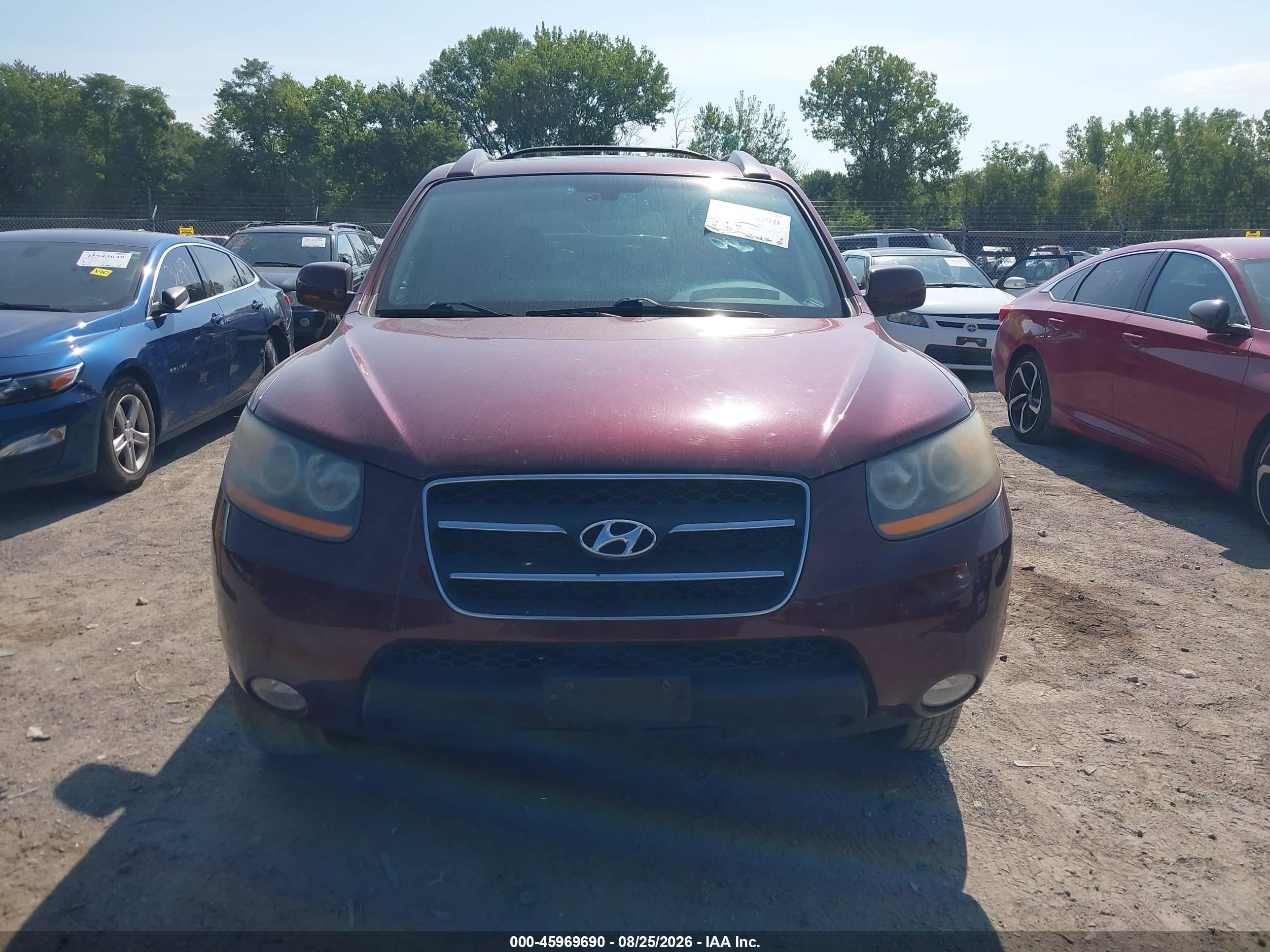2009 Hyundai Santa Fe Limited Red vin: 5NMSH13E39H287894