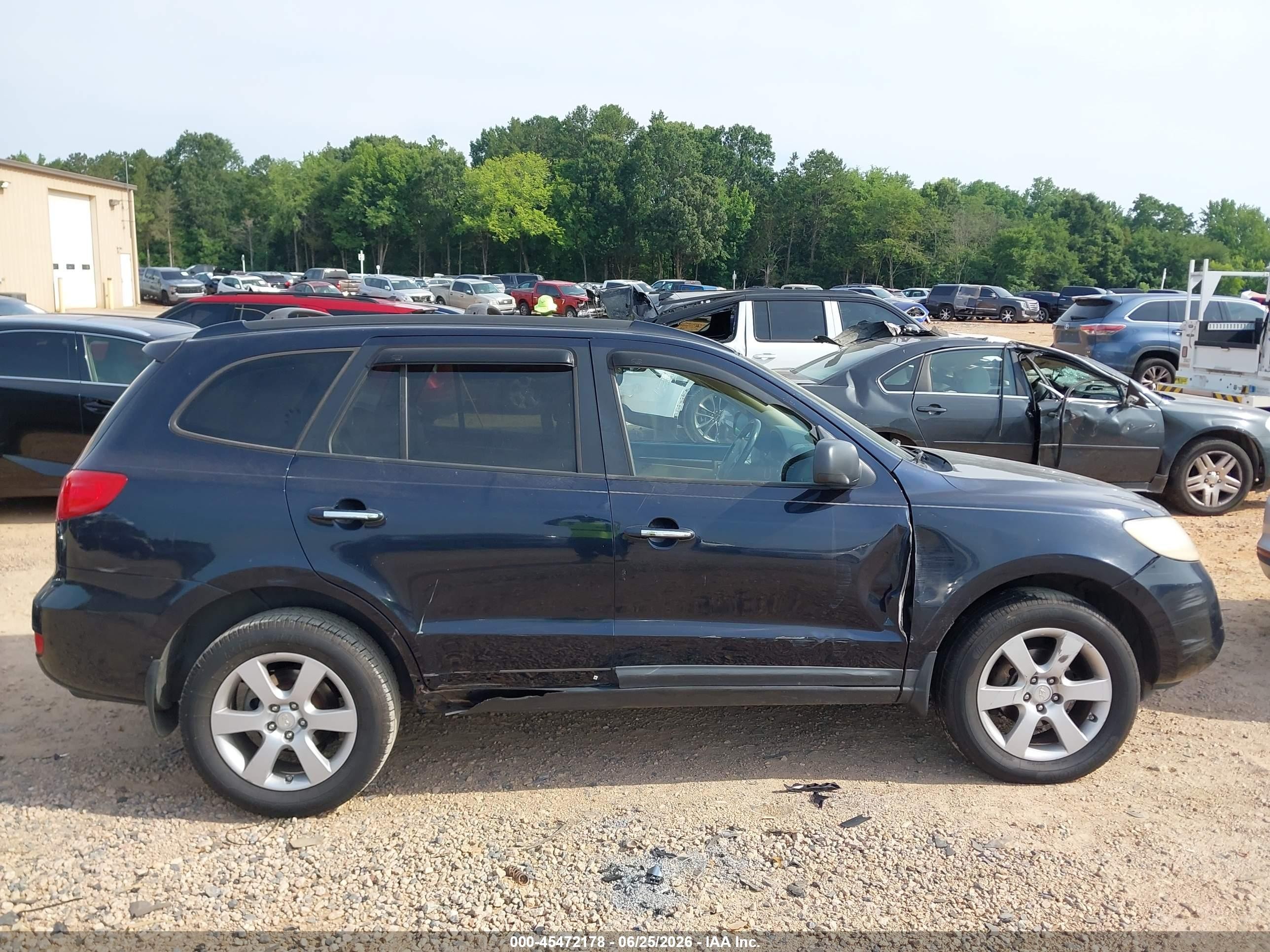 2009 Hyundai Santa Fe Limited Black vin: 5NMSH13E39H296255