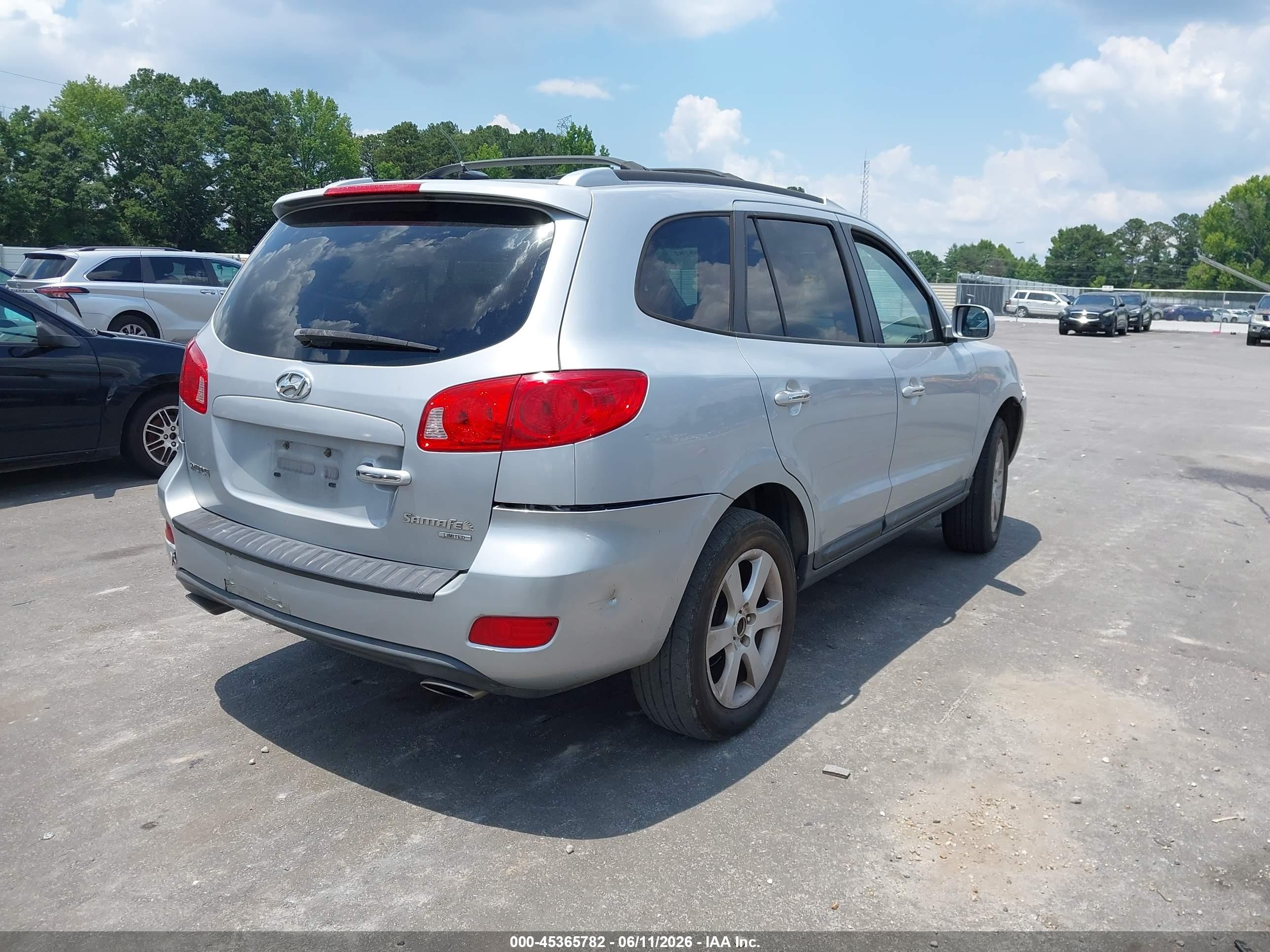 2009 Hyundai Santa Fe Limited Серебряный vin: 5NMSH13E39H310543
