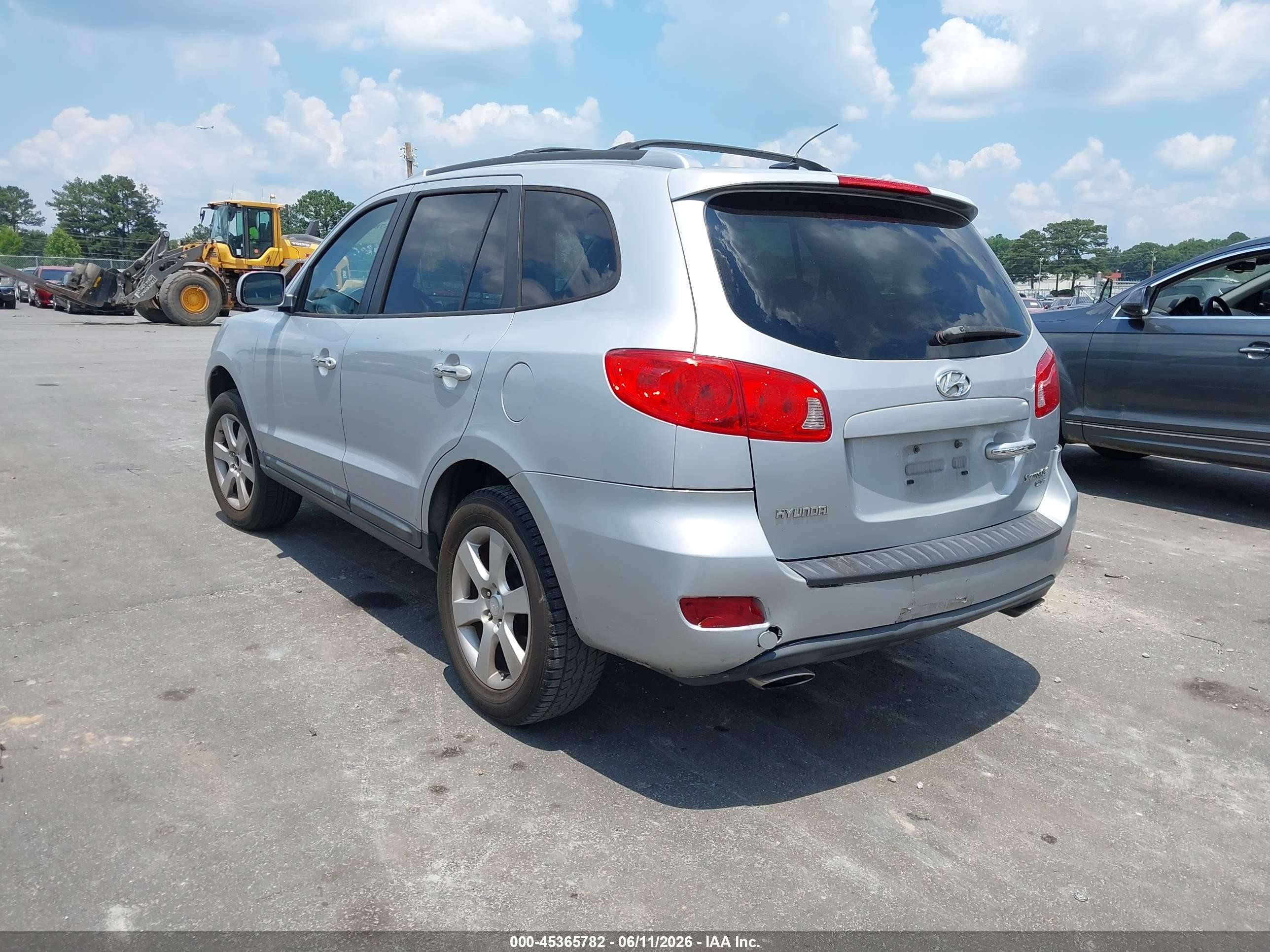 2009 Hyundai Santa Fe Limited Серебряный vin: 5NMSH13E39H310543