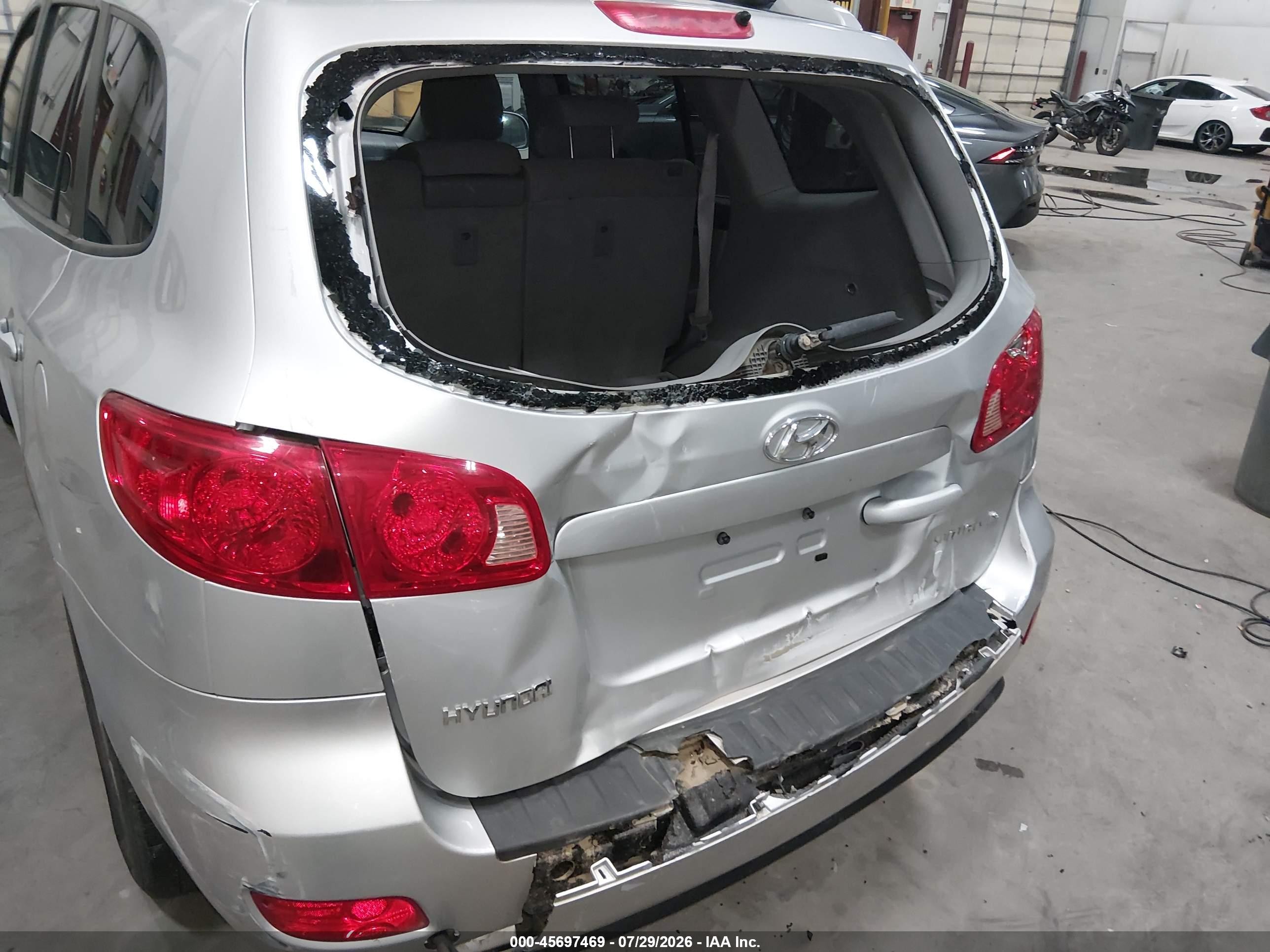 2007 Hyundai Santa Fe Limited/se Silver vin: 5NMSH13E47H008837