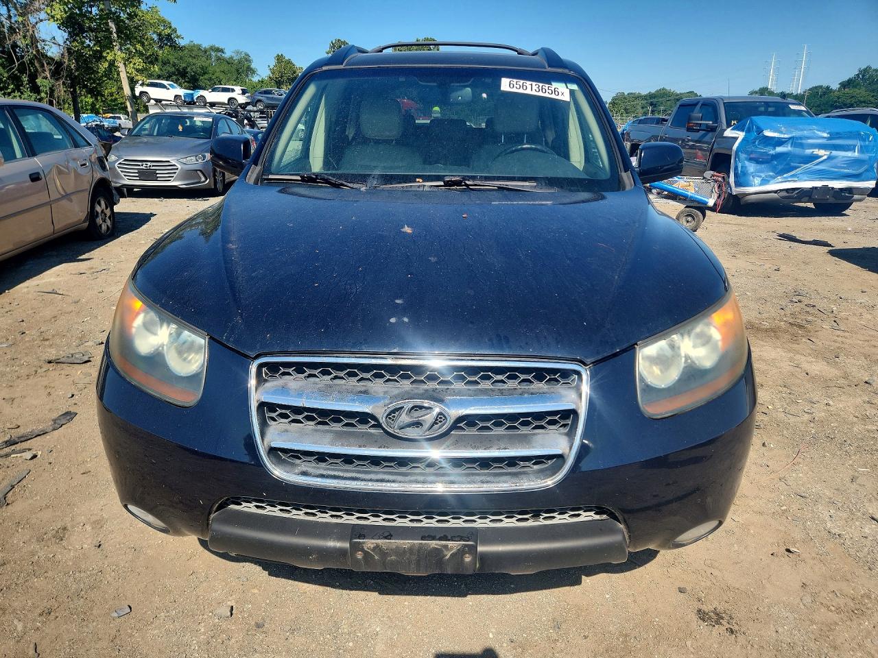 2007 Hyundai Santa Fe Se Blue vin: 5NMSH13E47H016999