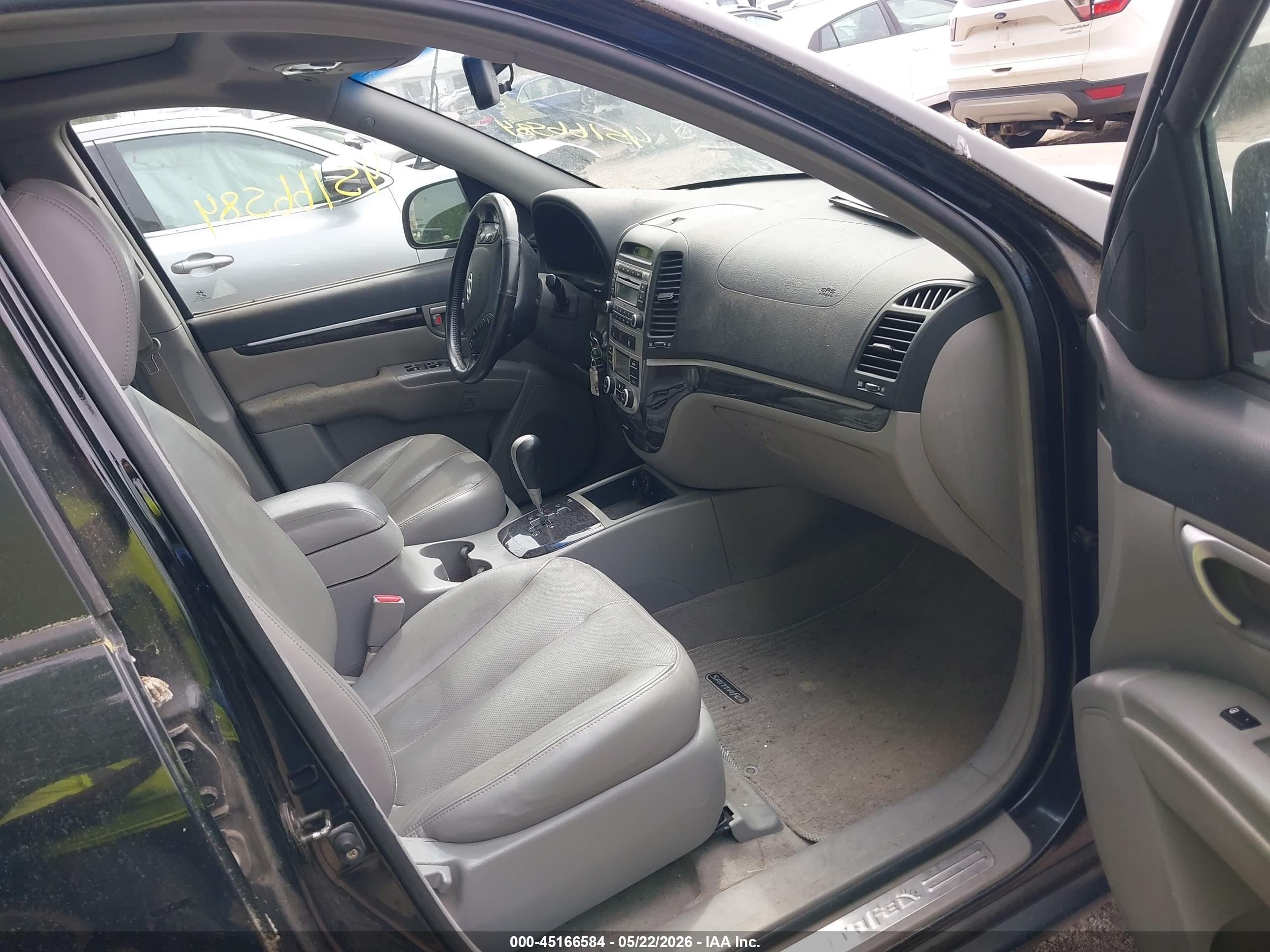 2007 Hyundai Santa Fe Limited/se Black vin: 5NMSH13E47H020387