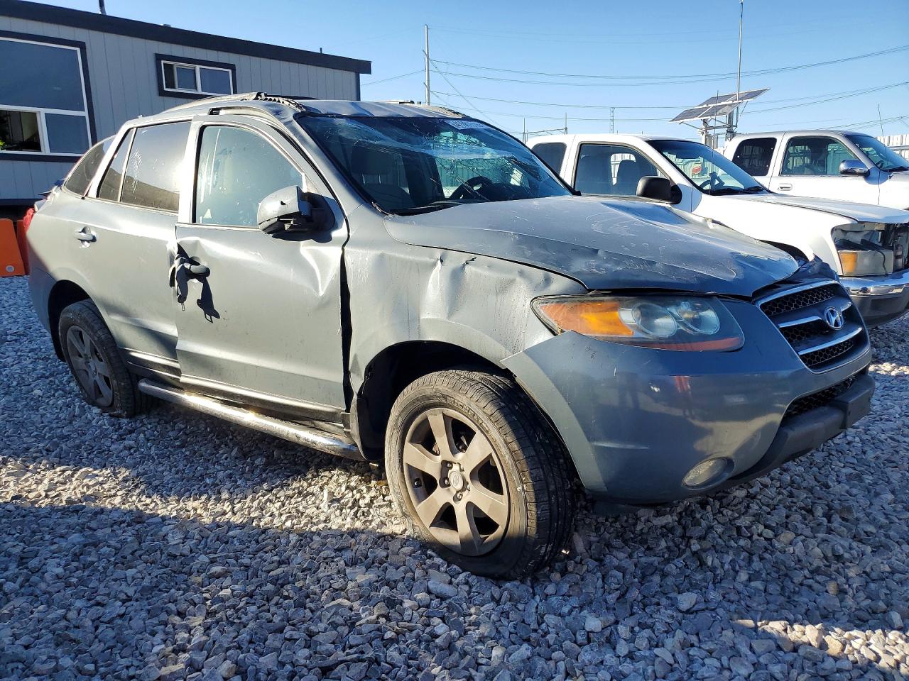 2007 Hyundai Santa Fe Se Gray vin: 5NMSH13E47H033012