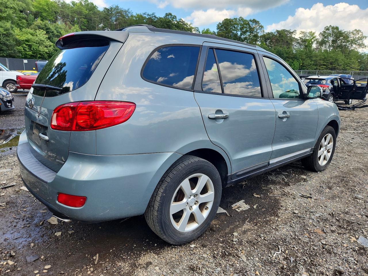 2007 Hyundai Santa Fe Se Blue vin: 5NMSH13E47H047945