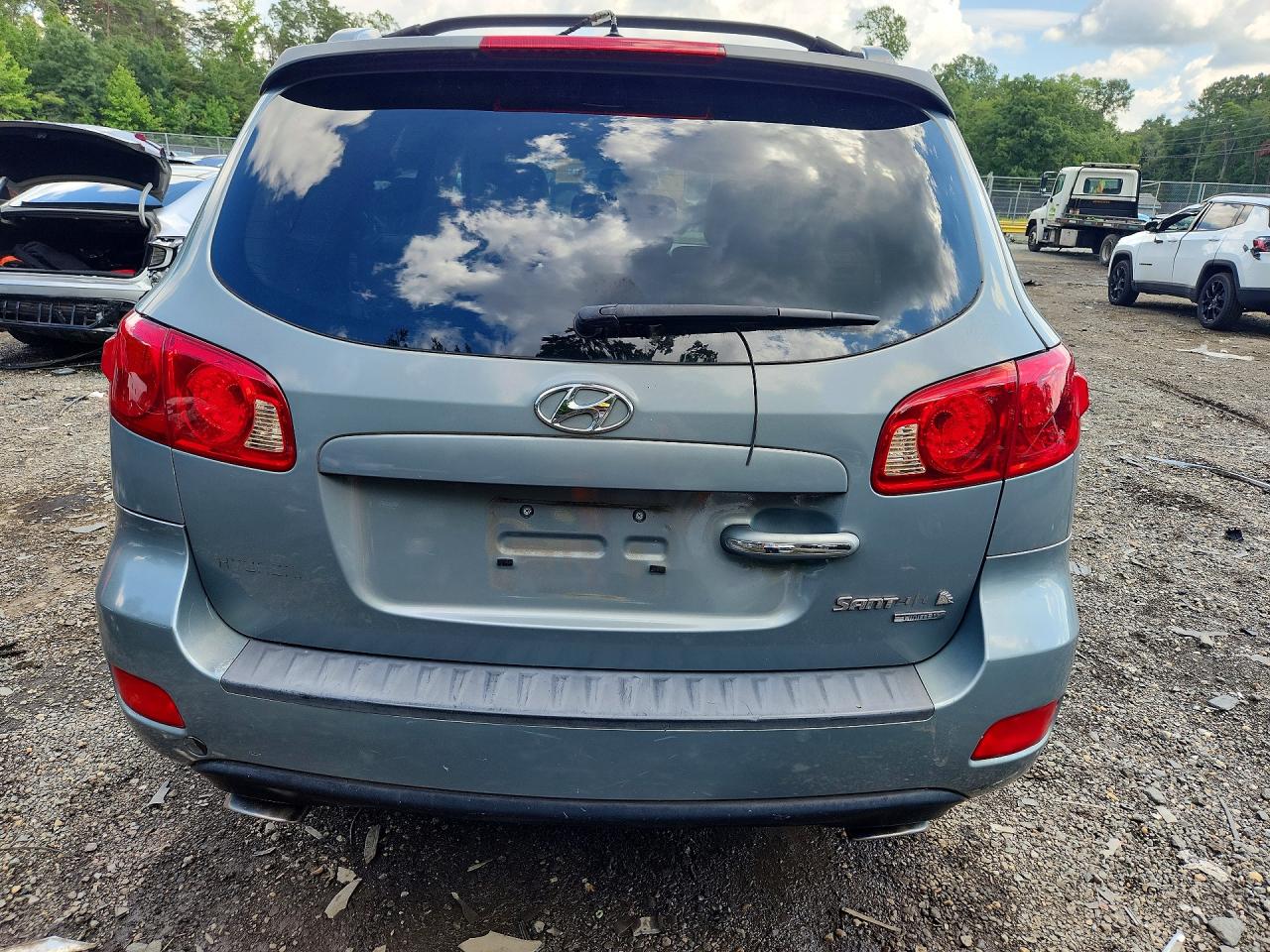2007 Hyundai Santa Fe Se Blue vin: 5NMSH13E47H047945