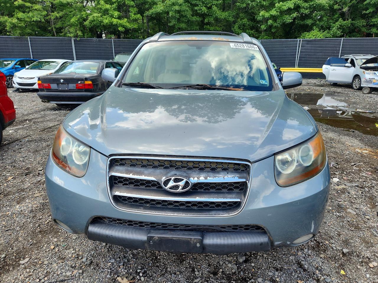 2007 Hyundai Santa Fe Se Blue vin: 5NMSH13E47H047945