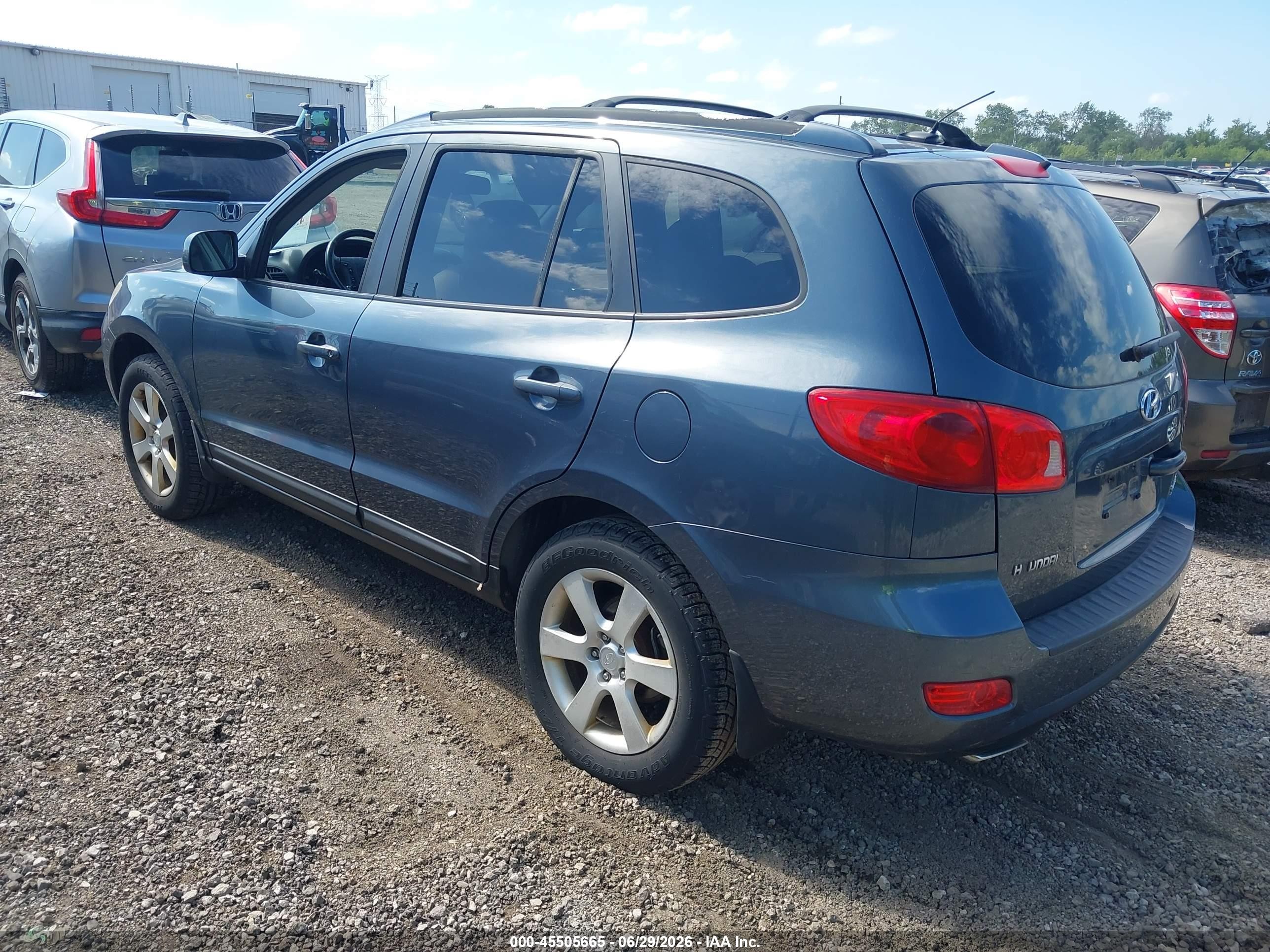 2007 Hyundai Santa Fe Limited/se Gray vin: 5NMSH13E47H064468