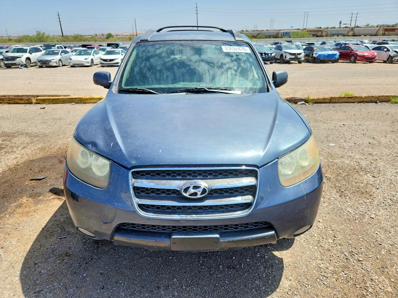 2007 Hyundai Santa Fe Se Бирюзовый vin: 5NMSH13E47H066785