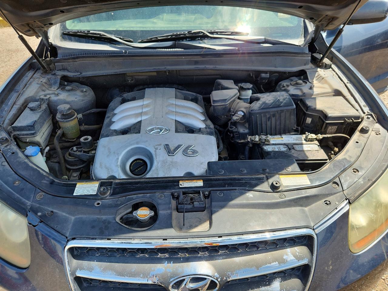 2007 Hyundai Santa Fe Se Бирюзовый vin: 5NMSH13E47H066785