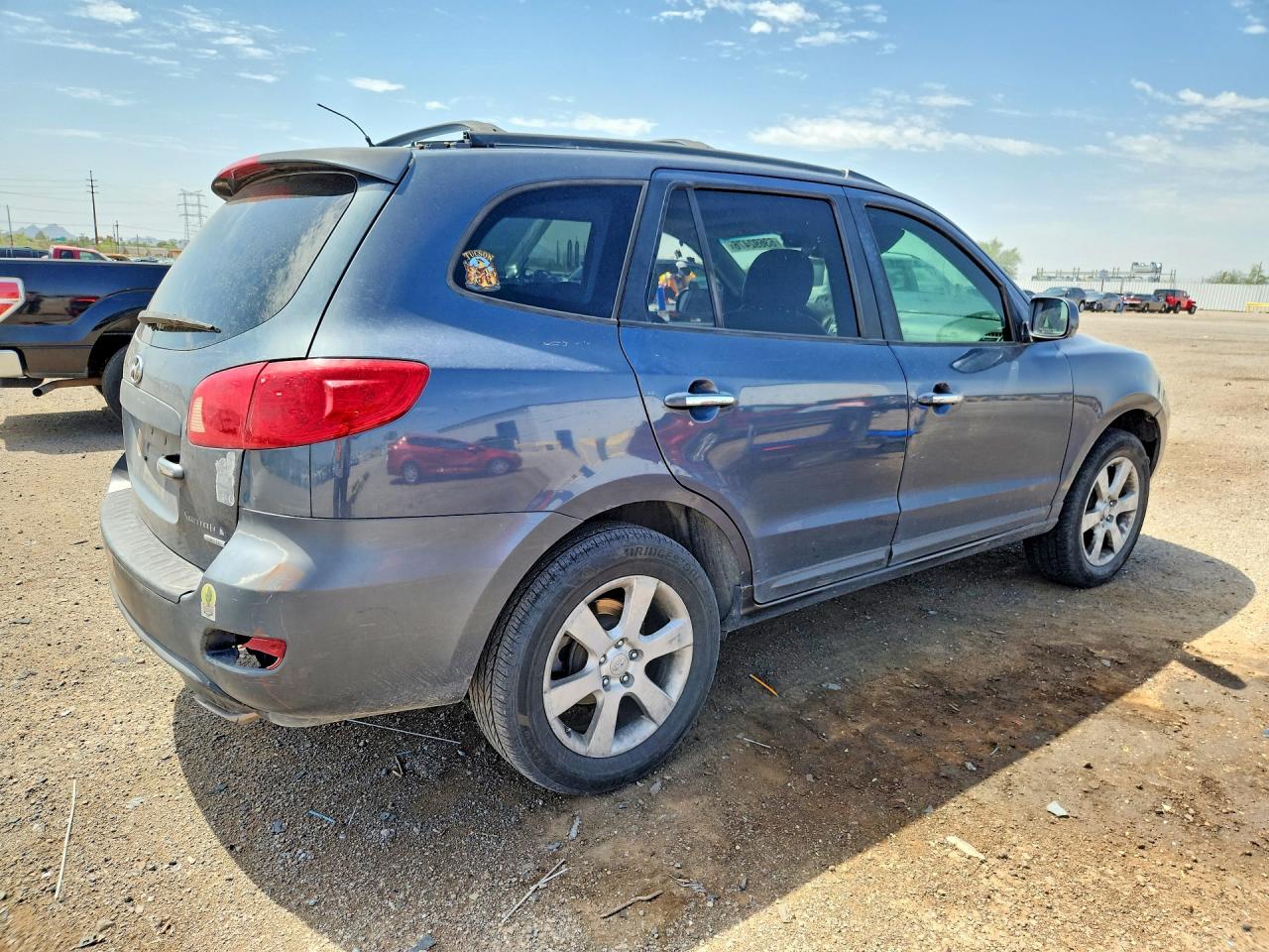 2007 Hyundai Santa Fe Se Бирюзовый vin: 5NMSH13E47H066785