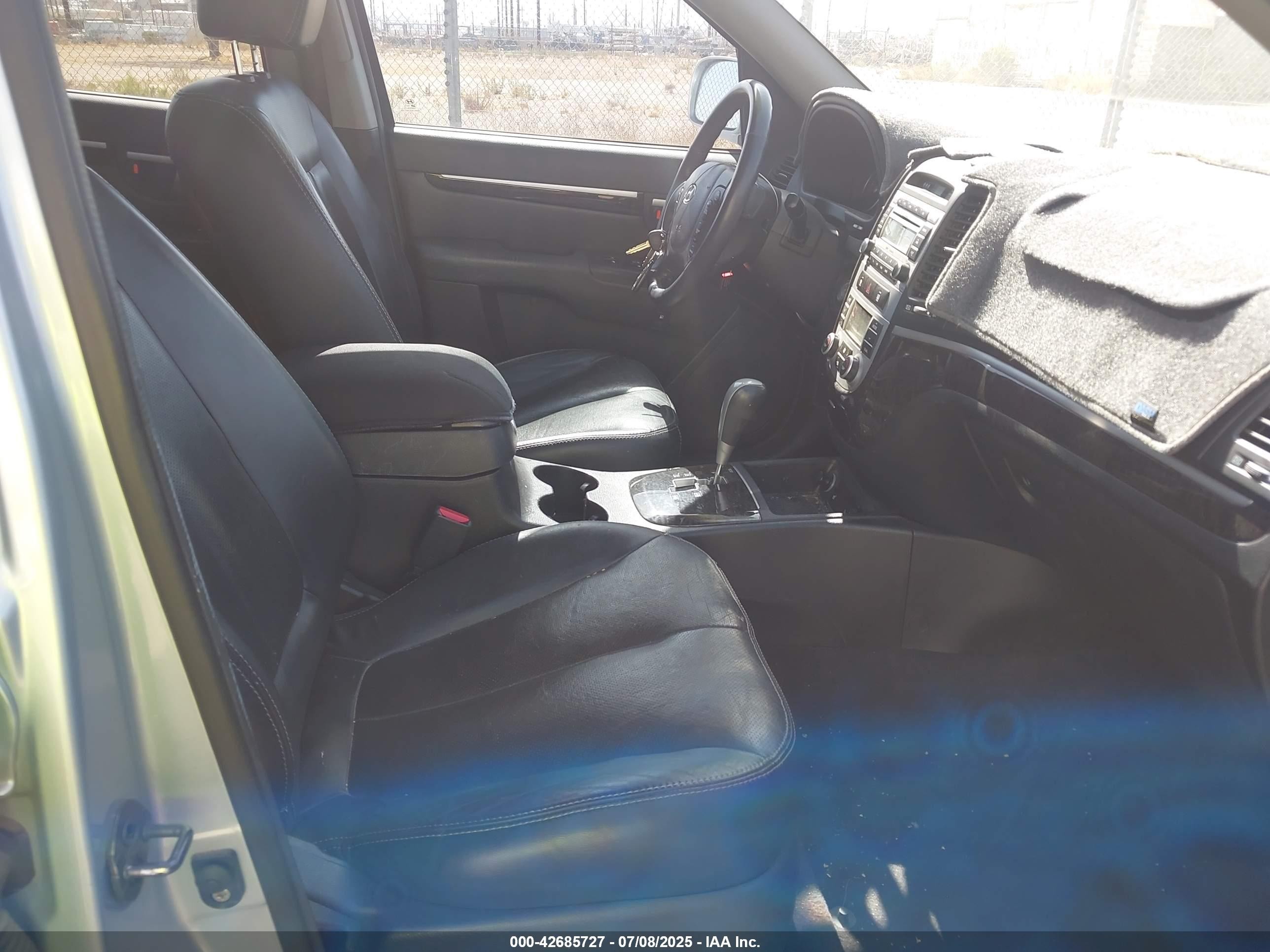 2007 Hyundai Santa Fe Limited/se Light Blue vin: 5NMSH13E47H067774