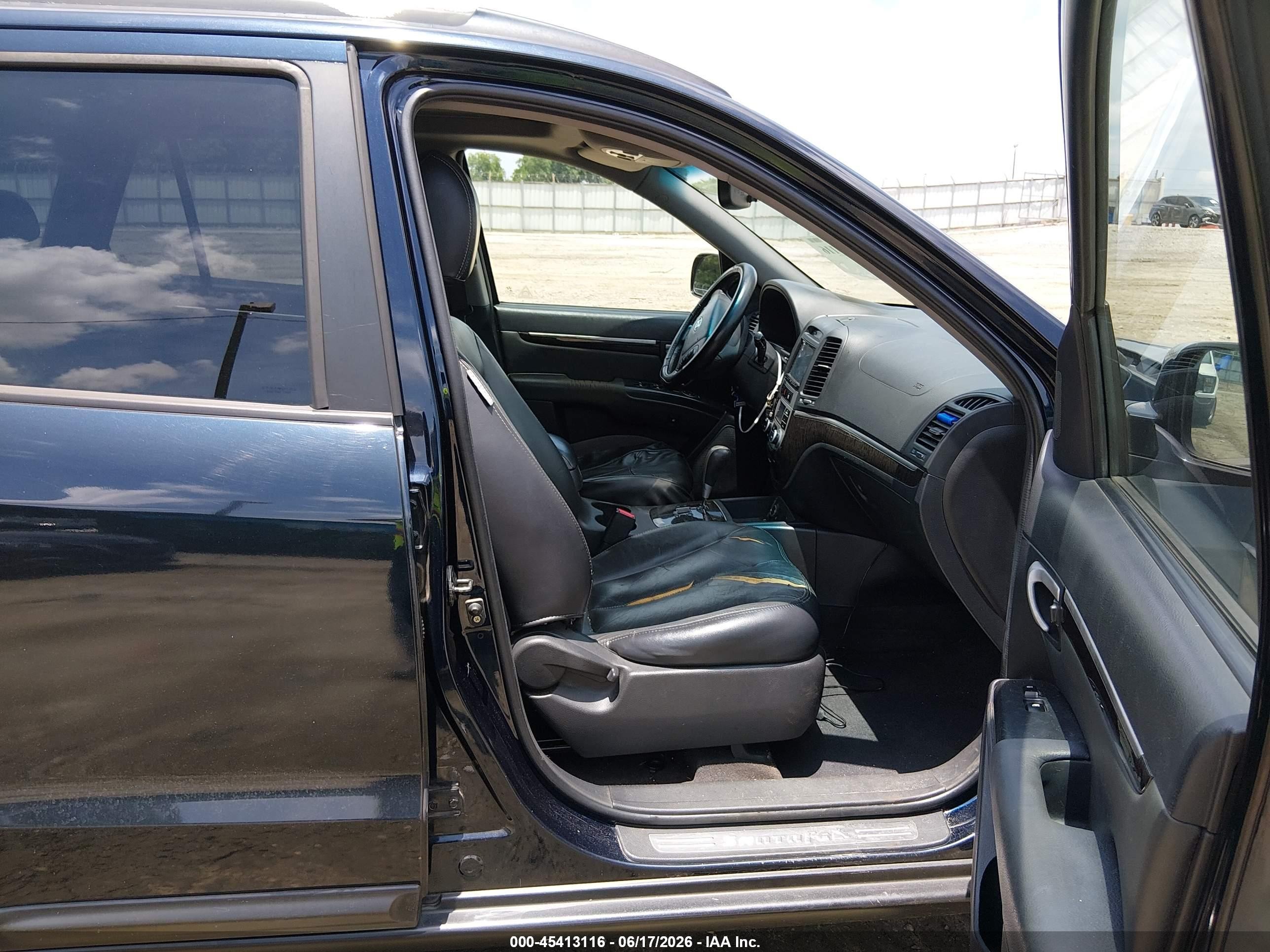 2007 Hyundai Santa Fe Limited/se Blue vin: 5NMSH13E47H070772
