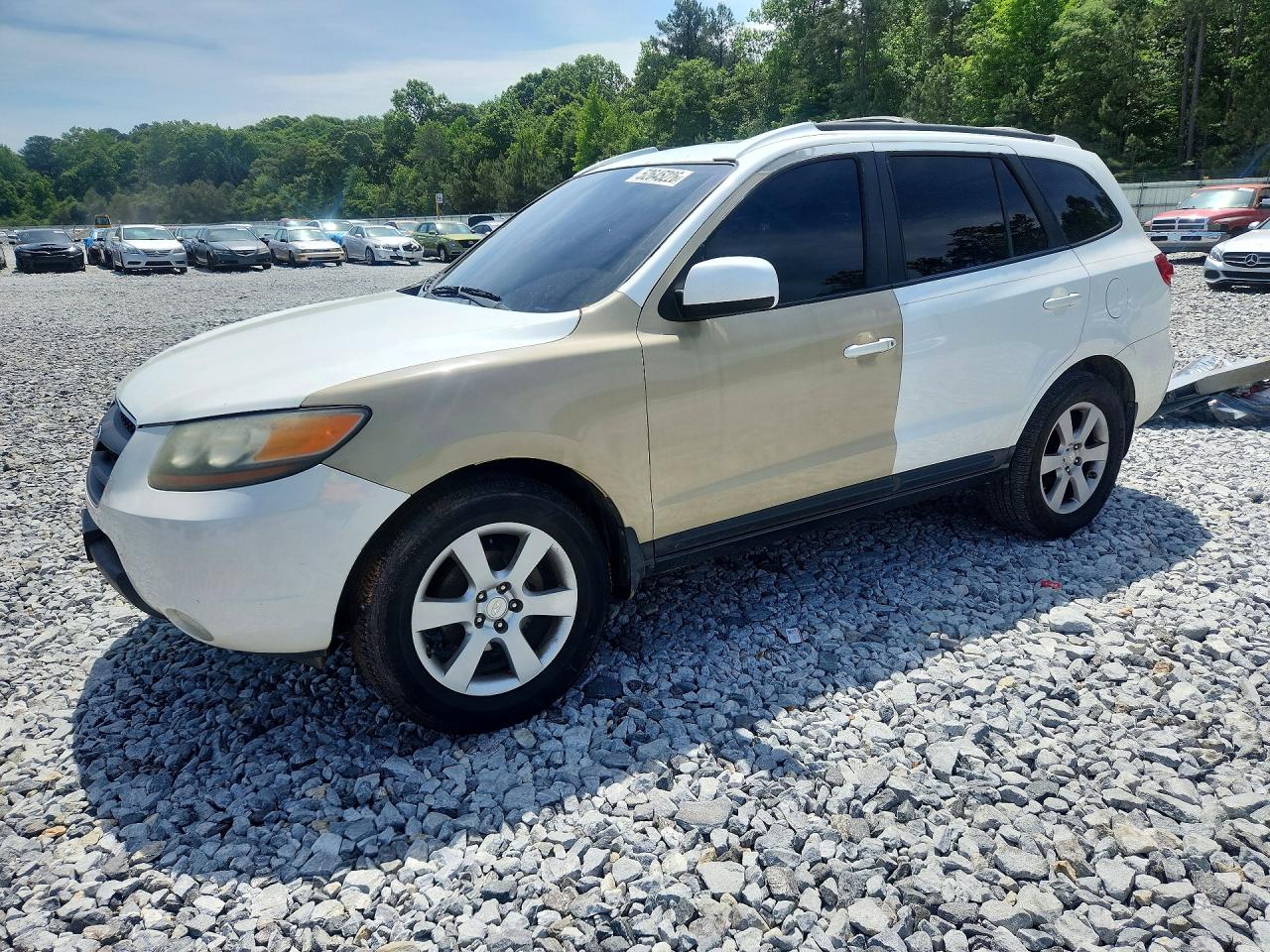 2007 Hyundai Santa Fe Se Белый vin: 5NMSH13E47H086003