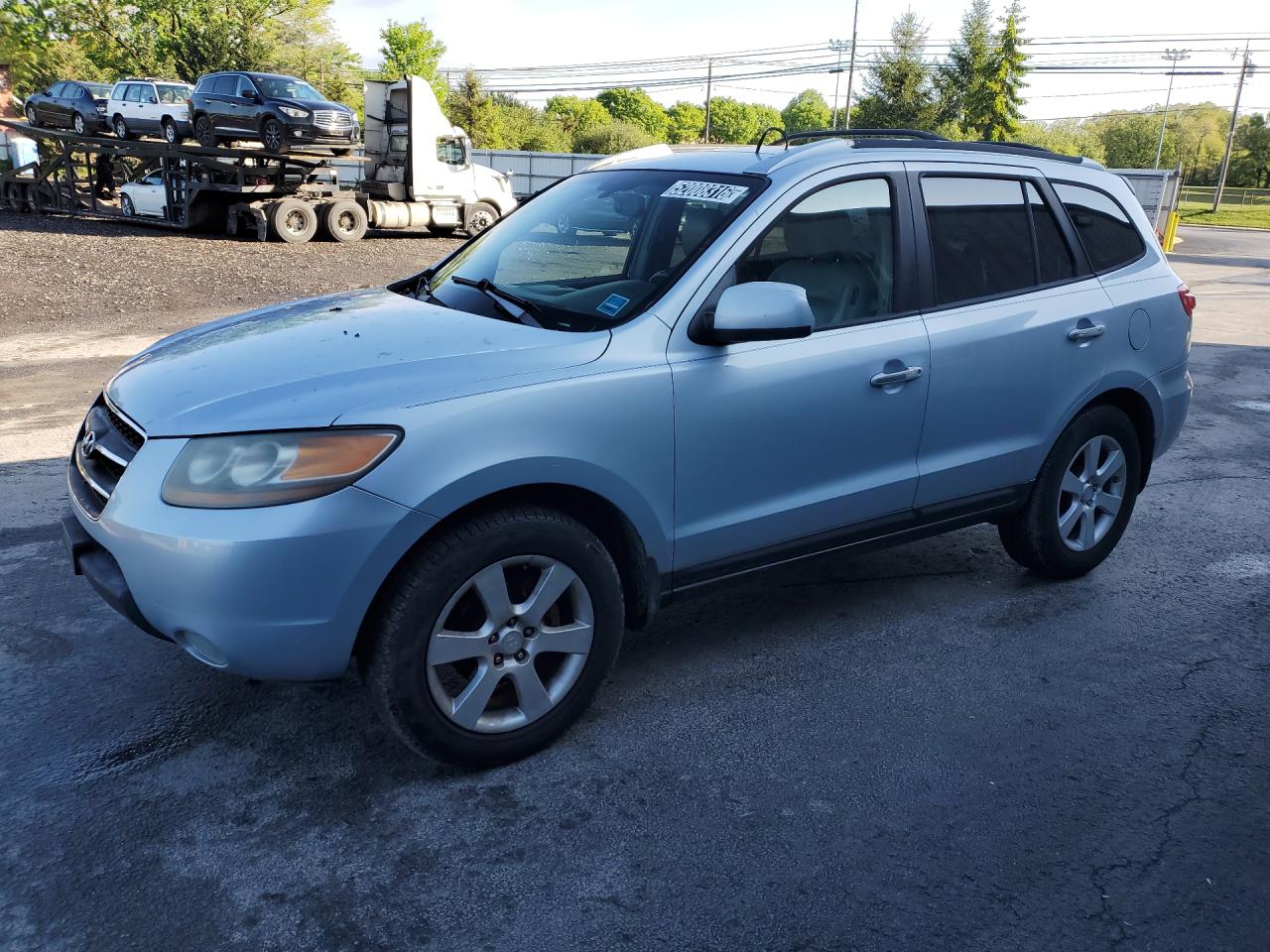 2007 Hyundai Santa Fe Se Silver vin: 5NMSH13E47H104113 Damage: Left Front Fender, Heavy Scratch, 1 To 2 Inches
