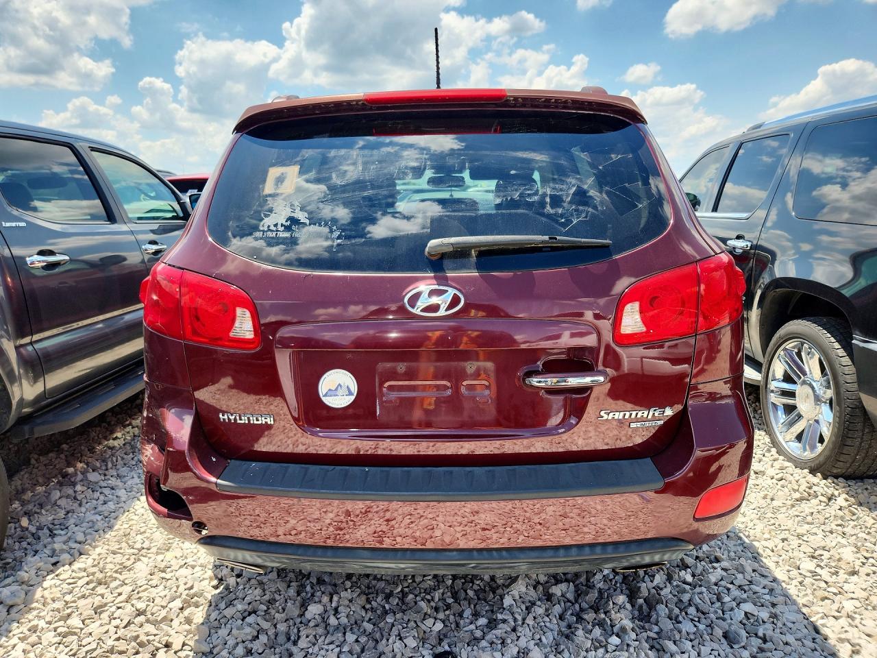 2007 Hyundai Santa Fe Se Burgundy vin: 5NMSH13E47H121882