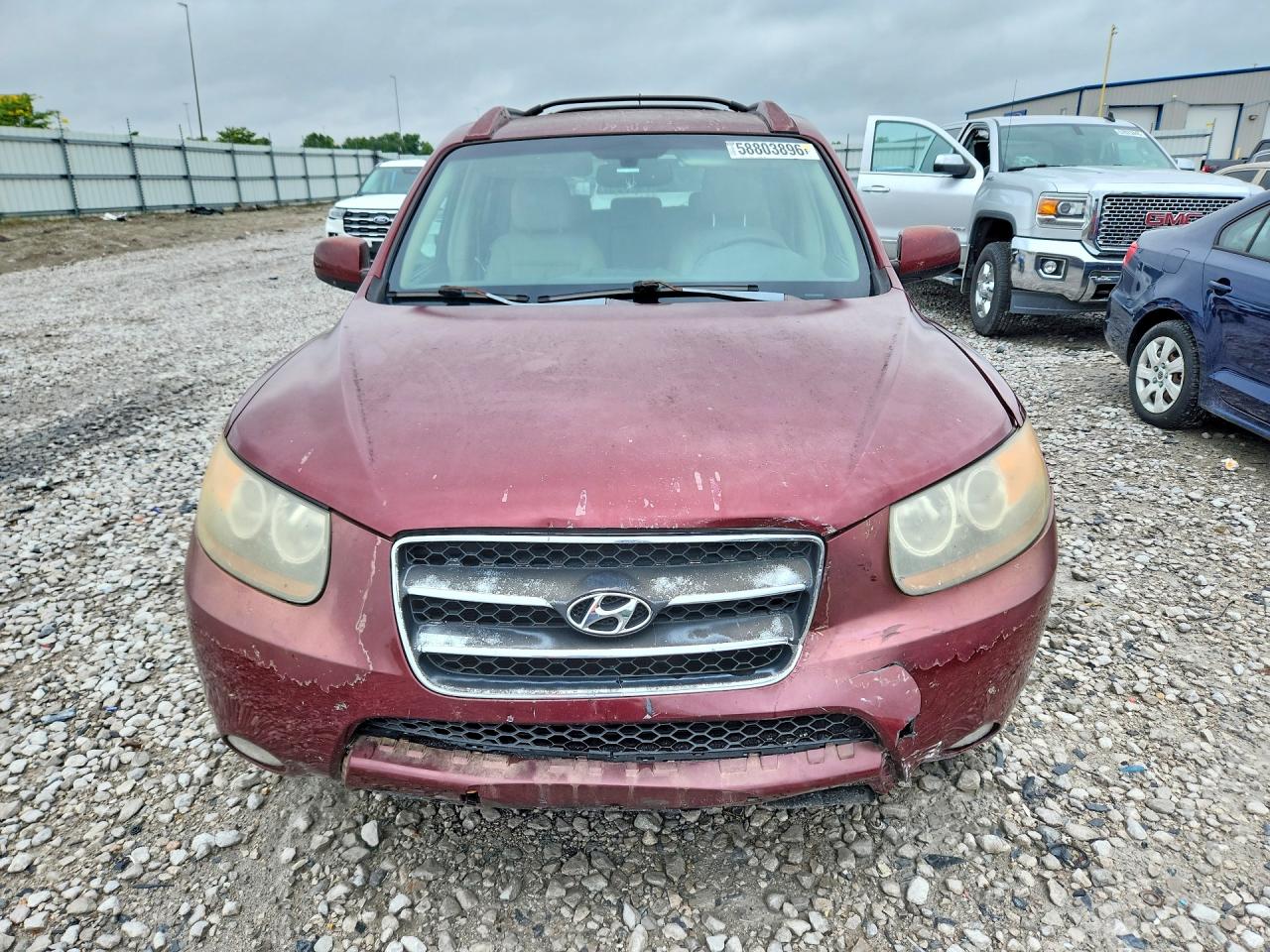 2007 Hyundai Santa Fe Se Burgundy vin: 5NMSH13E47H121882