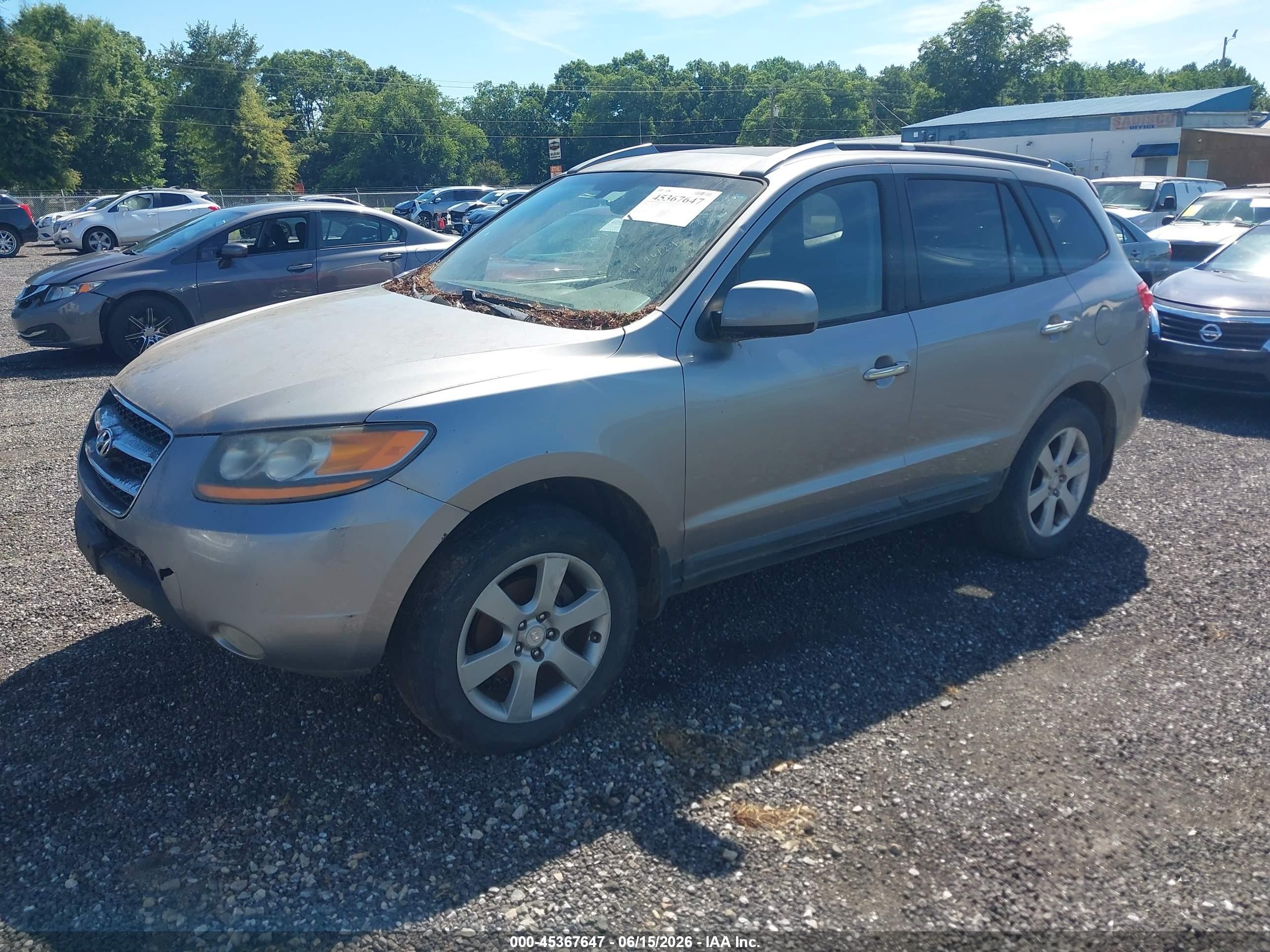 2008 Hyundai Santa Fe Se/limited Серый vin: 5NMSH13E48H141633