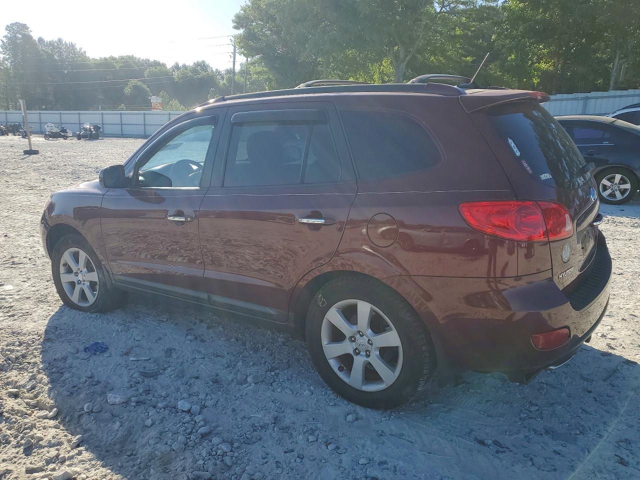 2008 Hyundai Santa Fe Se Burgundy vin: 5NMSH13E48H143866