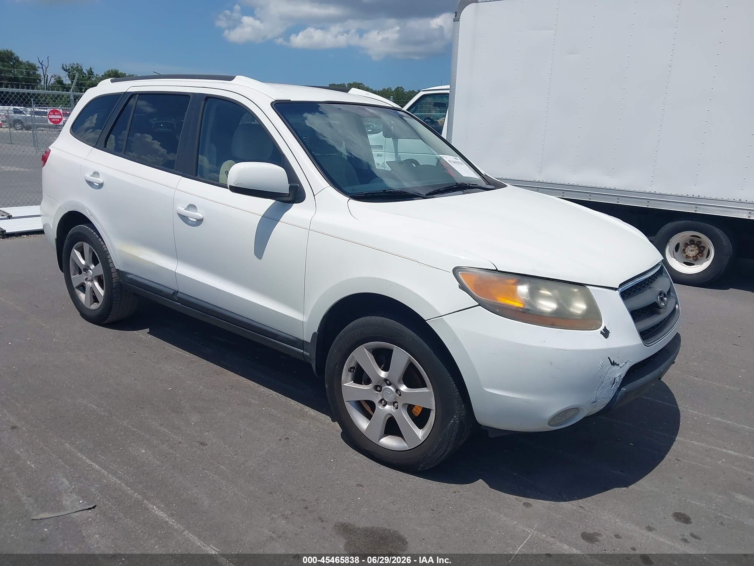 2008 Hyundai Santa Fe Limited/se Black vin: 5NMSH13E48H152759