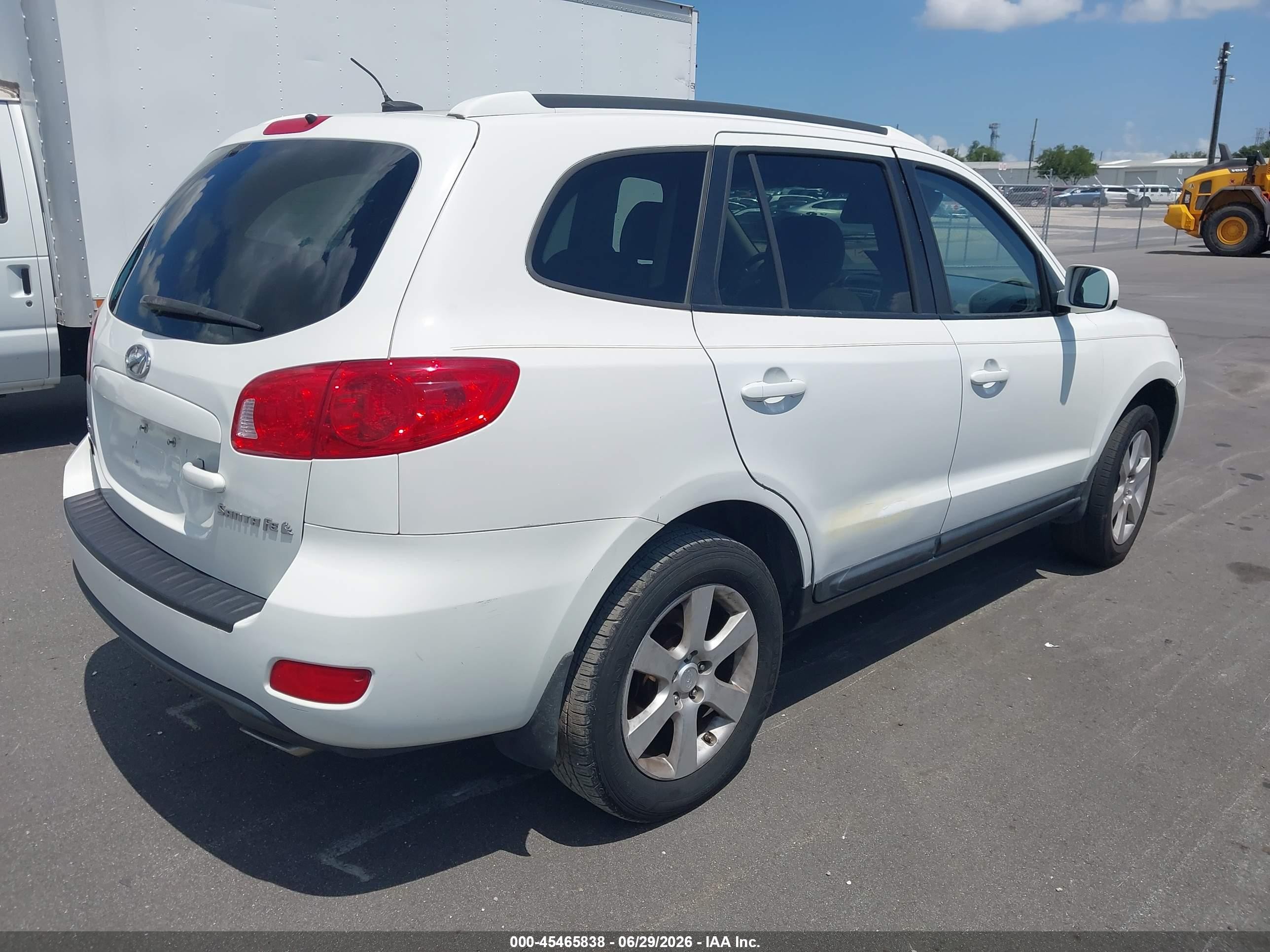 2008 Hyundai Santa Fe Limited/se Black vin: 5NMSH13E48H152759