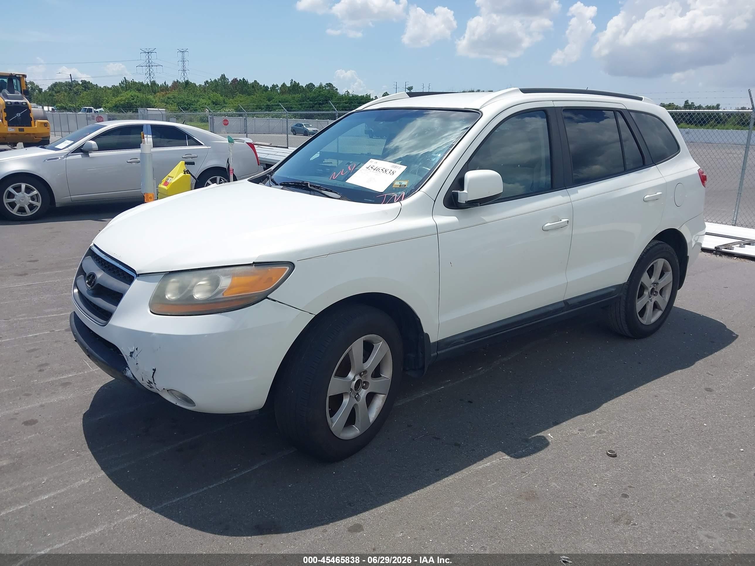 2008 Hyundai Santa Fe Limited/se Black vin: 5NMSH13E48H152759