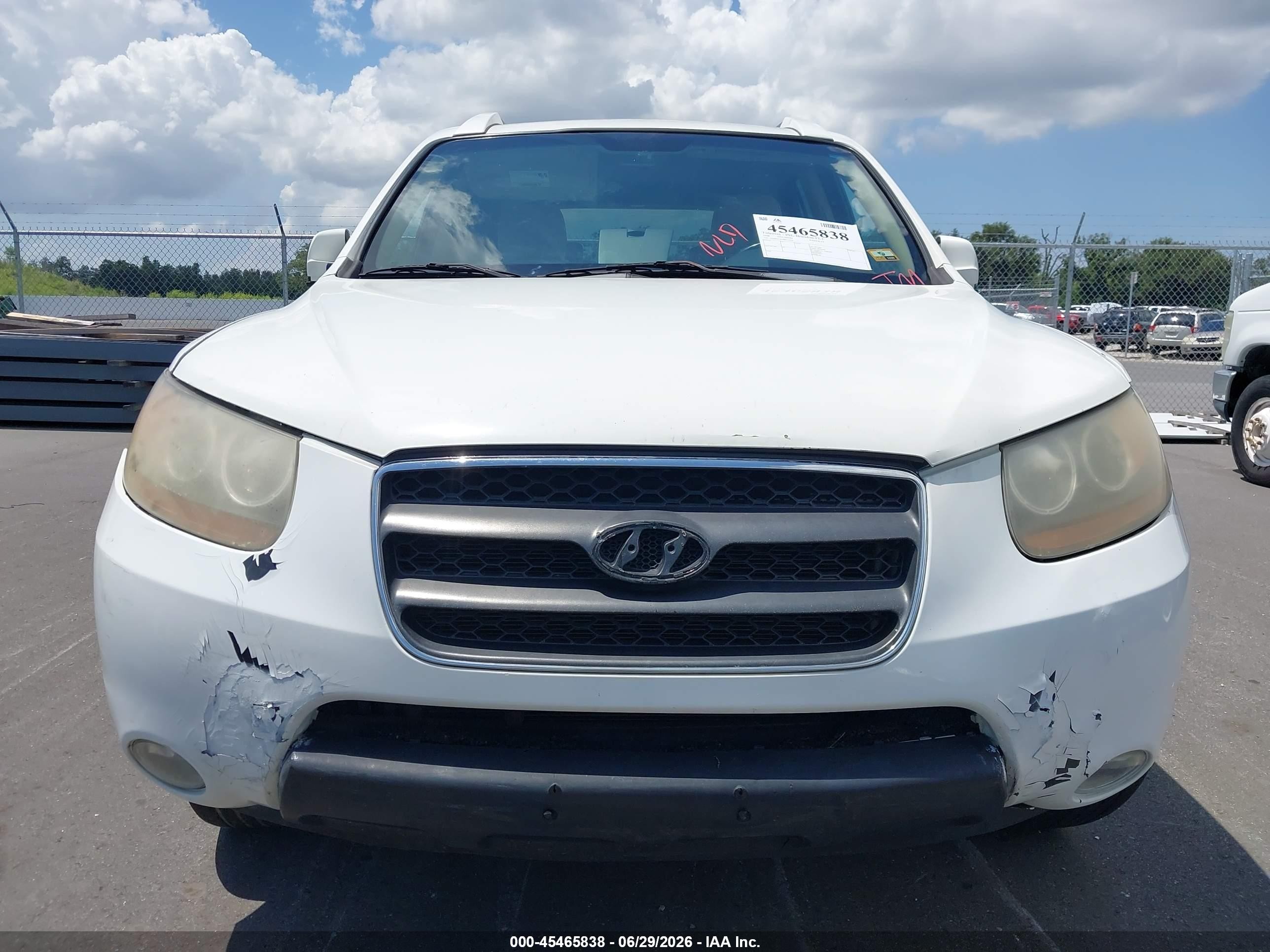 2008 Hyundai Santa Fe Limited/se Black vin: 5NMSH13E48H152759