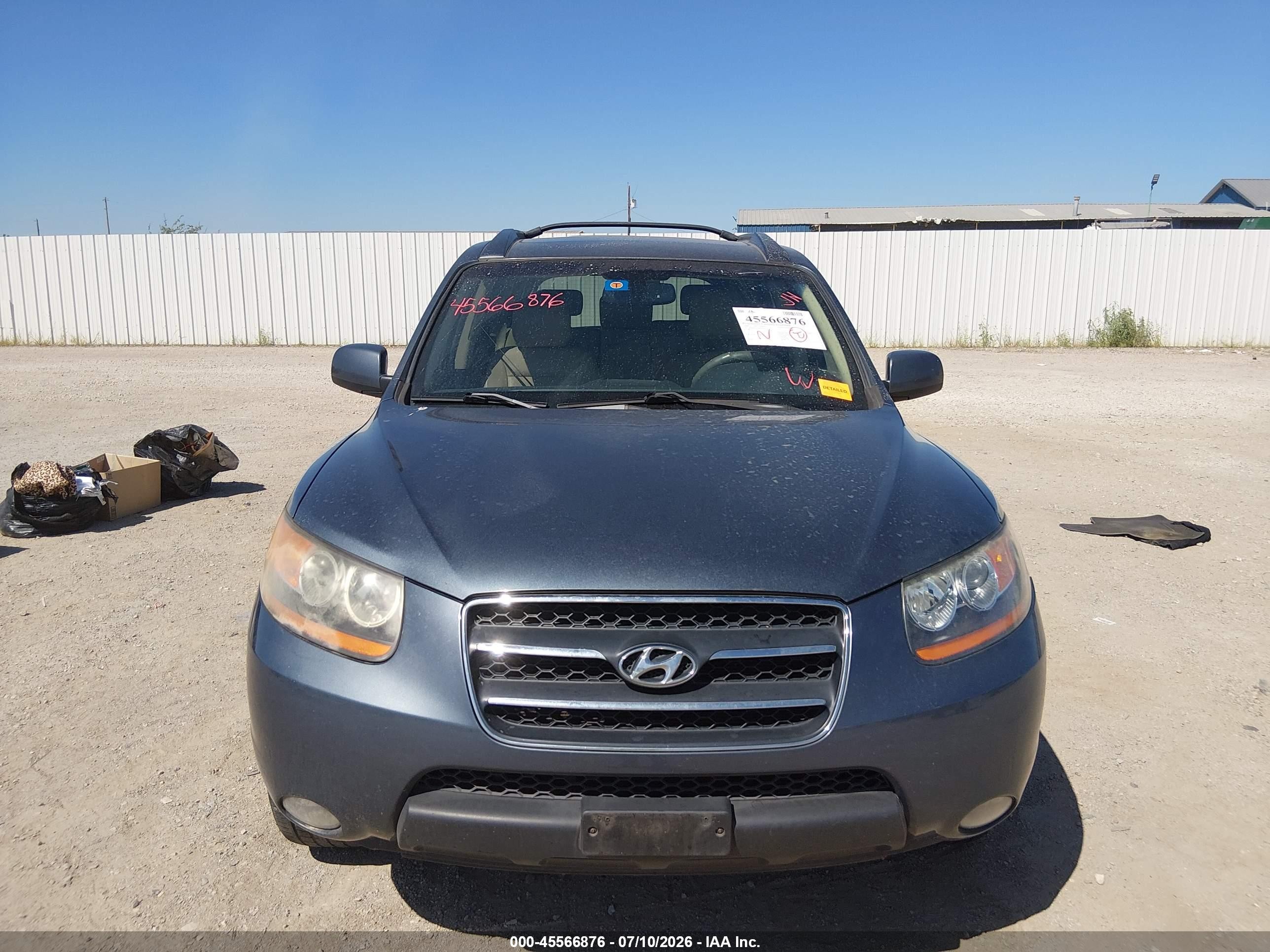 2008 Hyundai Santa Fe Limited/se Gray vin: 5NMSH13E48H182747