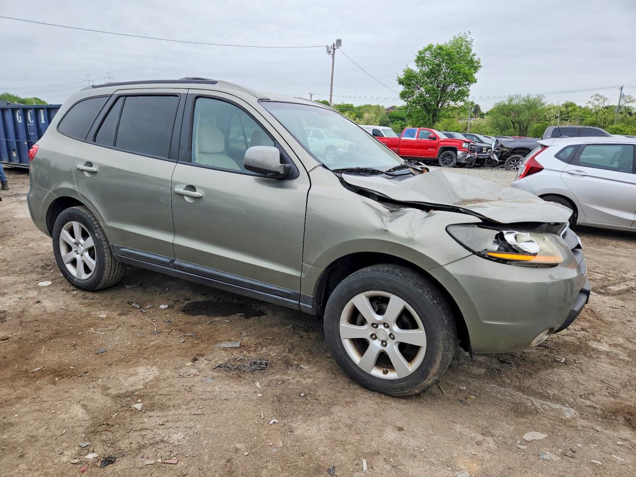 2008 Hyundai Santa Fe Se Gray vin: 5NMSH13E48H202589